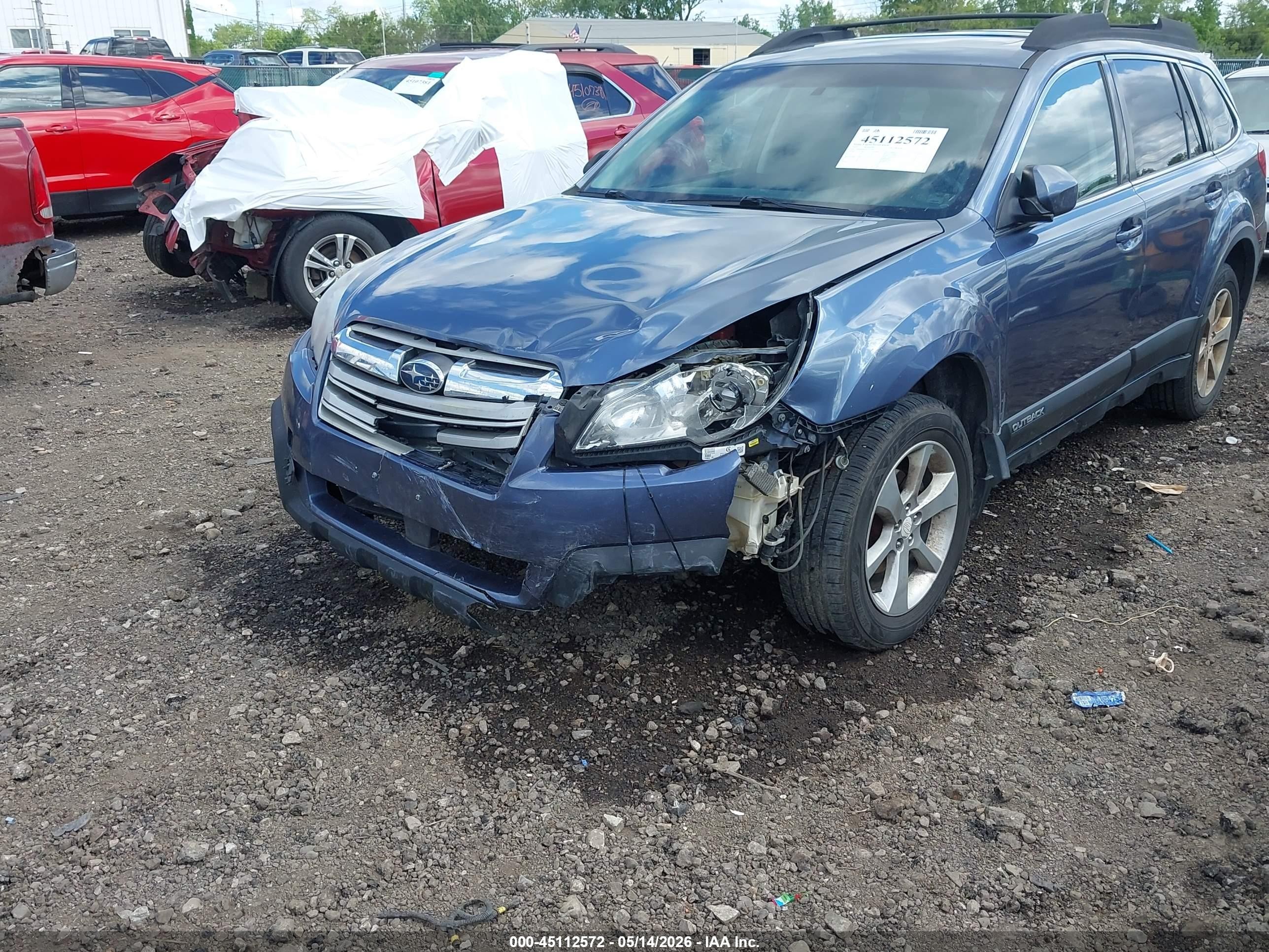 2014 Subaru Outback 2.5i Premium Light Blue vin: 4S4BRBDC1E3252162