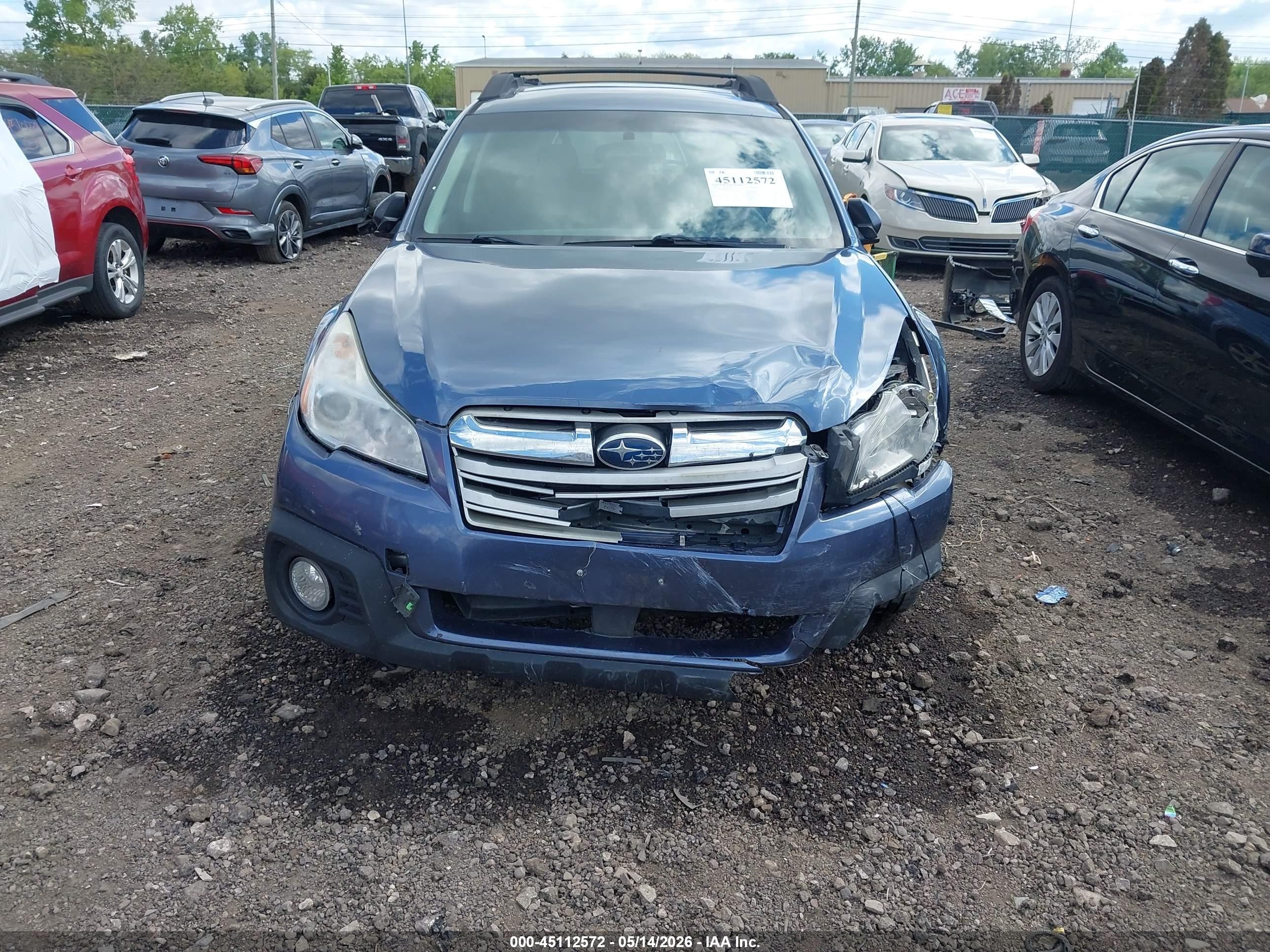 2014 Subaru Outback 2.5i Premium Light Blue vin: 4S4BRBDC1E3252162