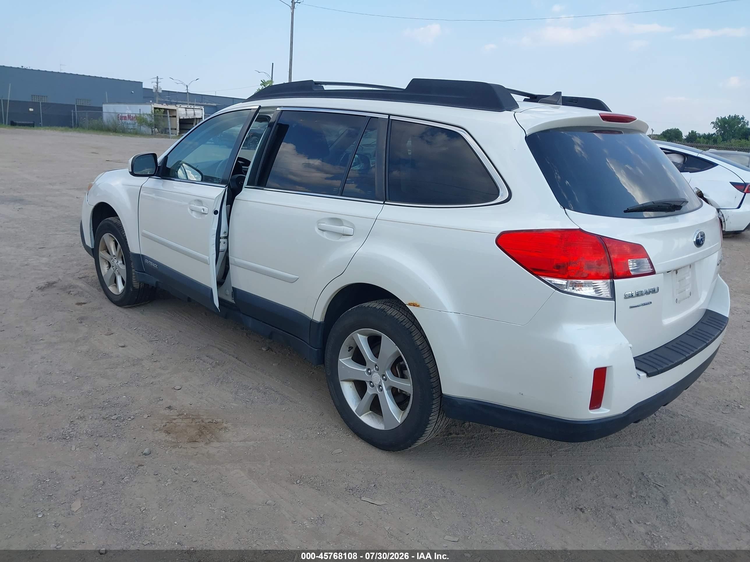 2014 Subaru Outback 2.5i Premium White vin: 4S4BRBDC3E3206316
