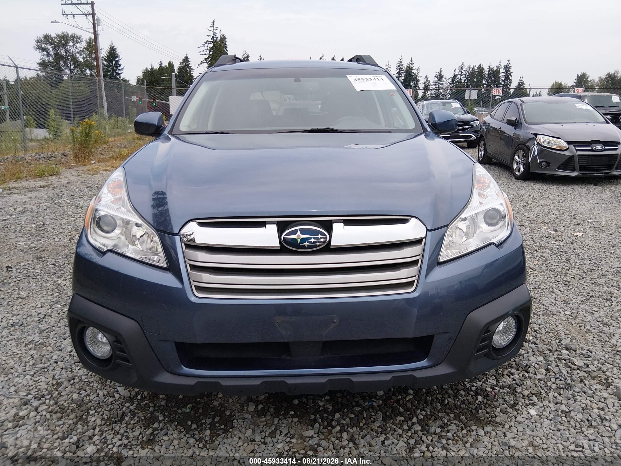 2014 Subaru Outback 2.5i Premium Blue vin: 4S4BRBDC3E3219907