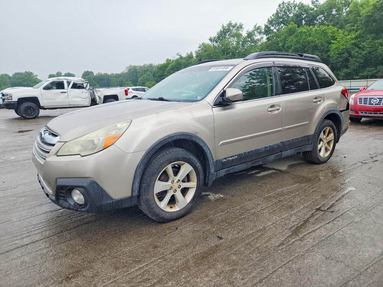 2014 Subaru Outback 2.5i Premium Gold vin: 4S4BRBDC3E3296552