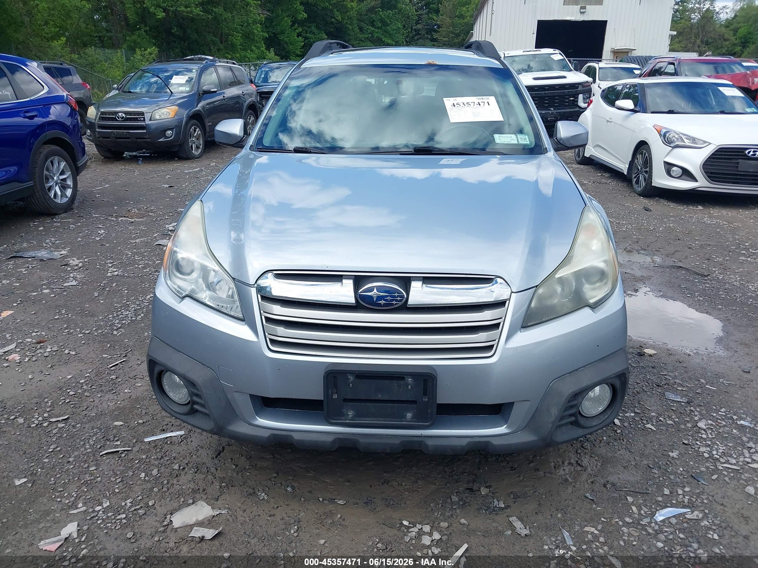 2014 Subaru Outback 2.5i Premium Gray vin: 4S4BRBDC4E3206714
