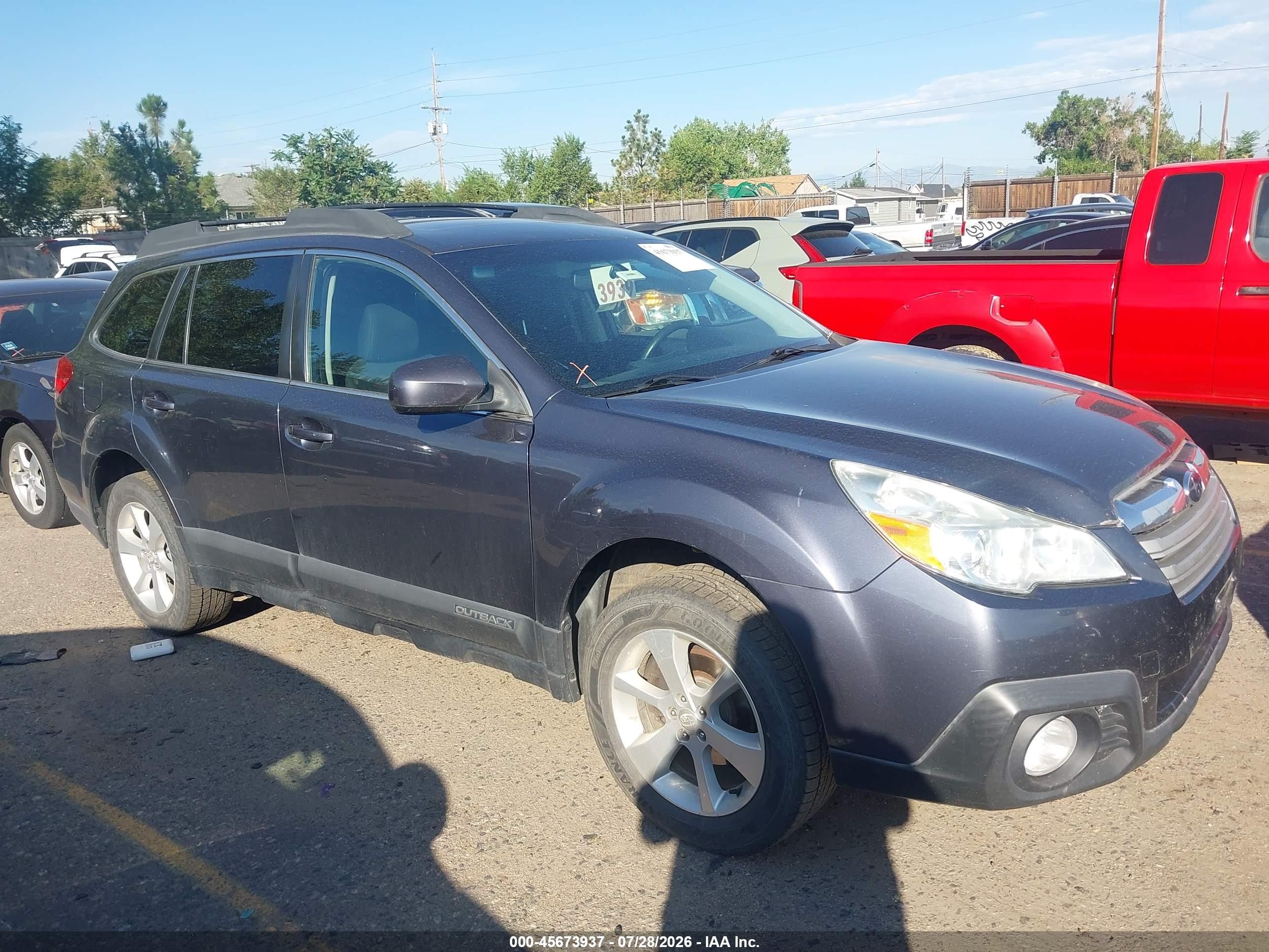 2014 Subaru Outback 2.5i Premium Blue vin: 4S4BRBDC4E3237607