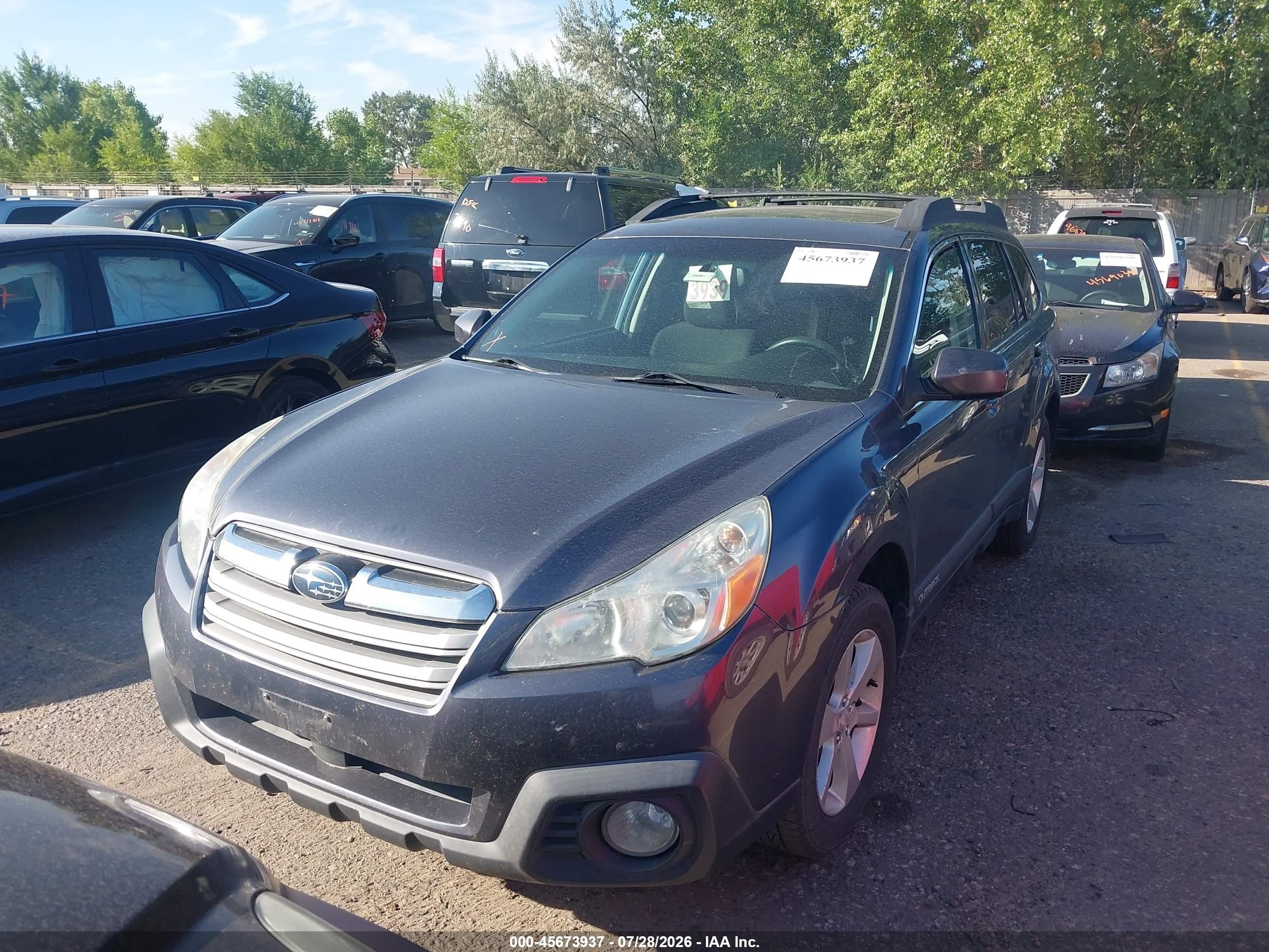 2014 Subaru Outback 2.5i Premium Blue vin: 4S4BRBDC4E3237607