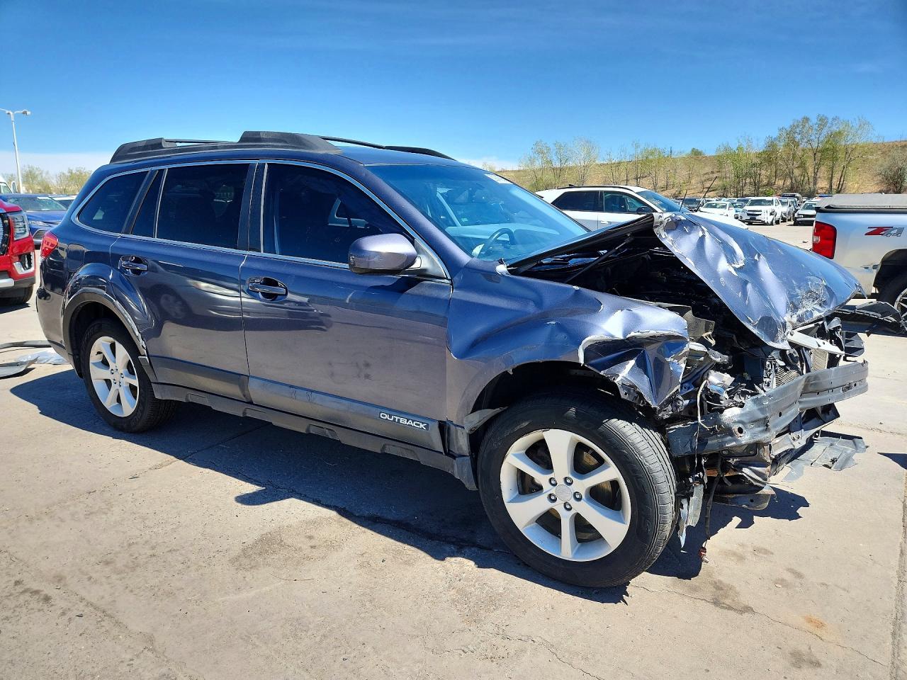 2014 Subaru Outback 2.5i Premium Charcoal vin: 4S4BRBDC7E3200258