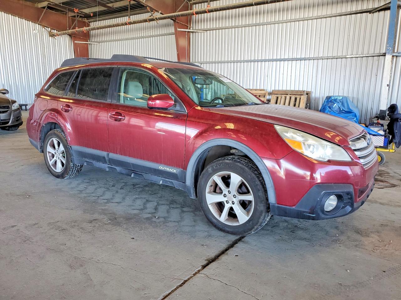 2014 Subaru Outback 2.5i Premium Red vin: 4S4BRBDC7E3208442