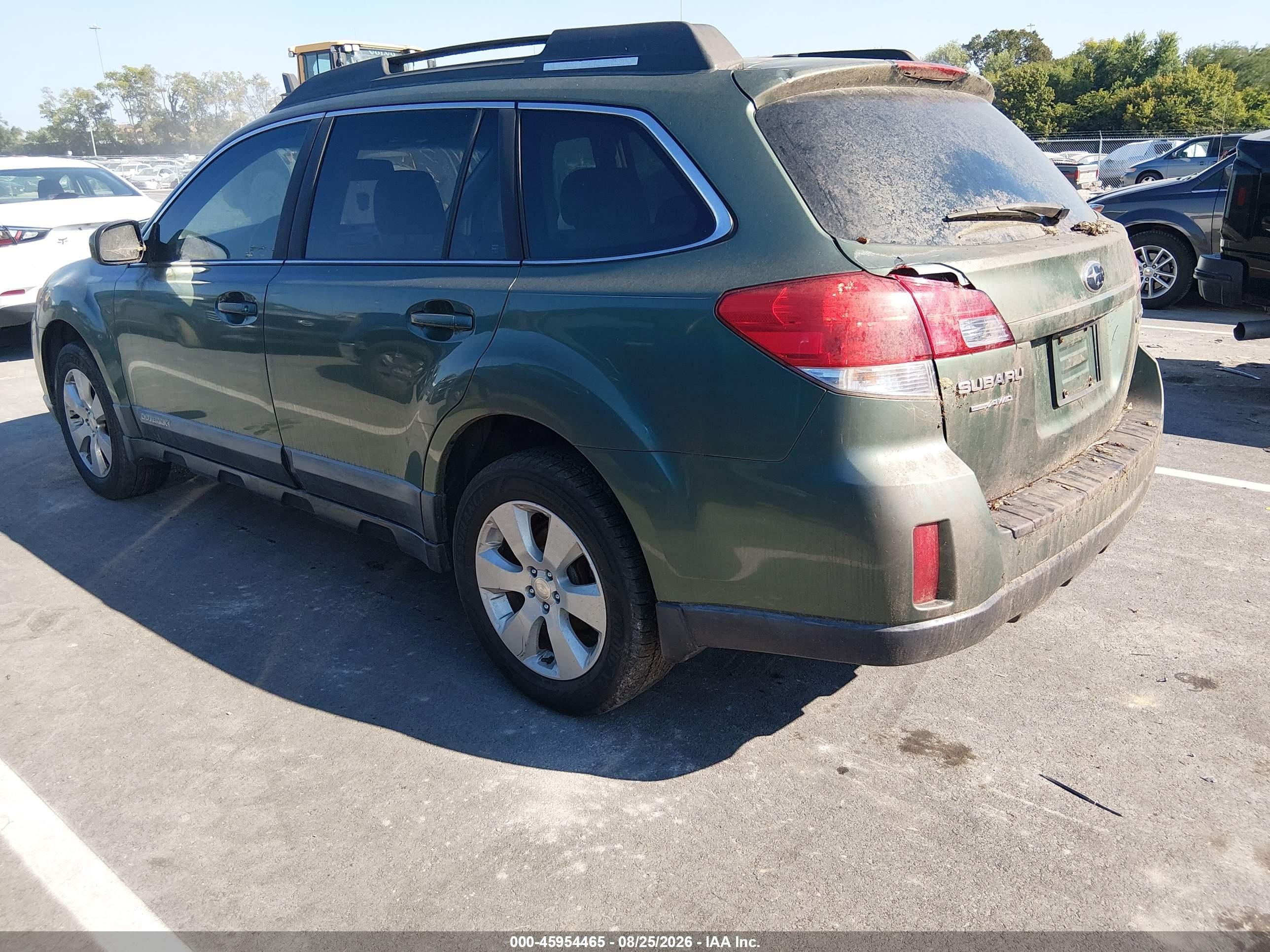 2010 Subaru Outback 2.5i Premium Зеленый vin: 4S4BRBDC8A3382787