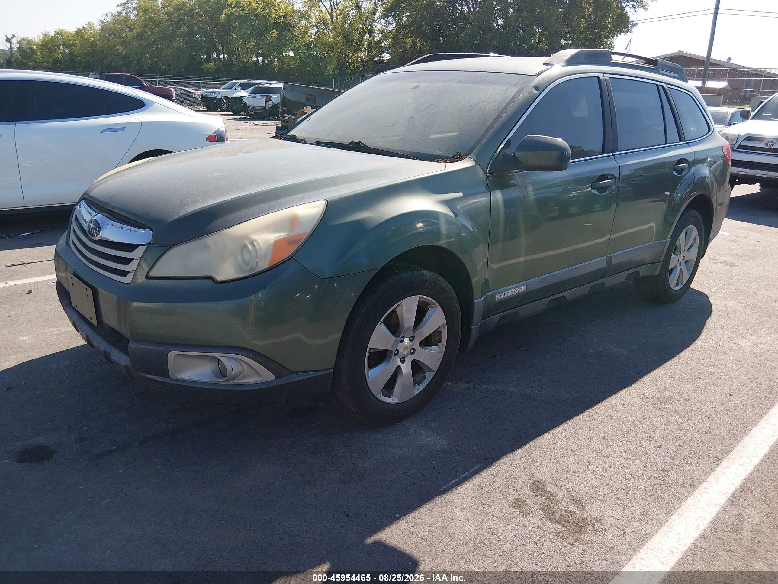 2010 Subaru Outback 2.5i Premium Зеленый vin: 4S4BRBDC8A3382787