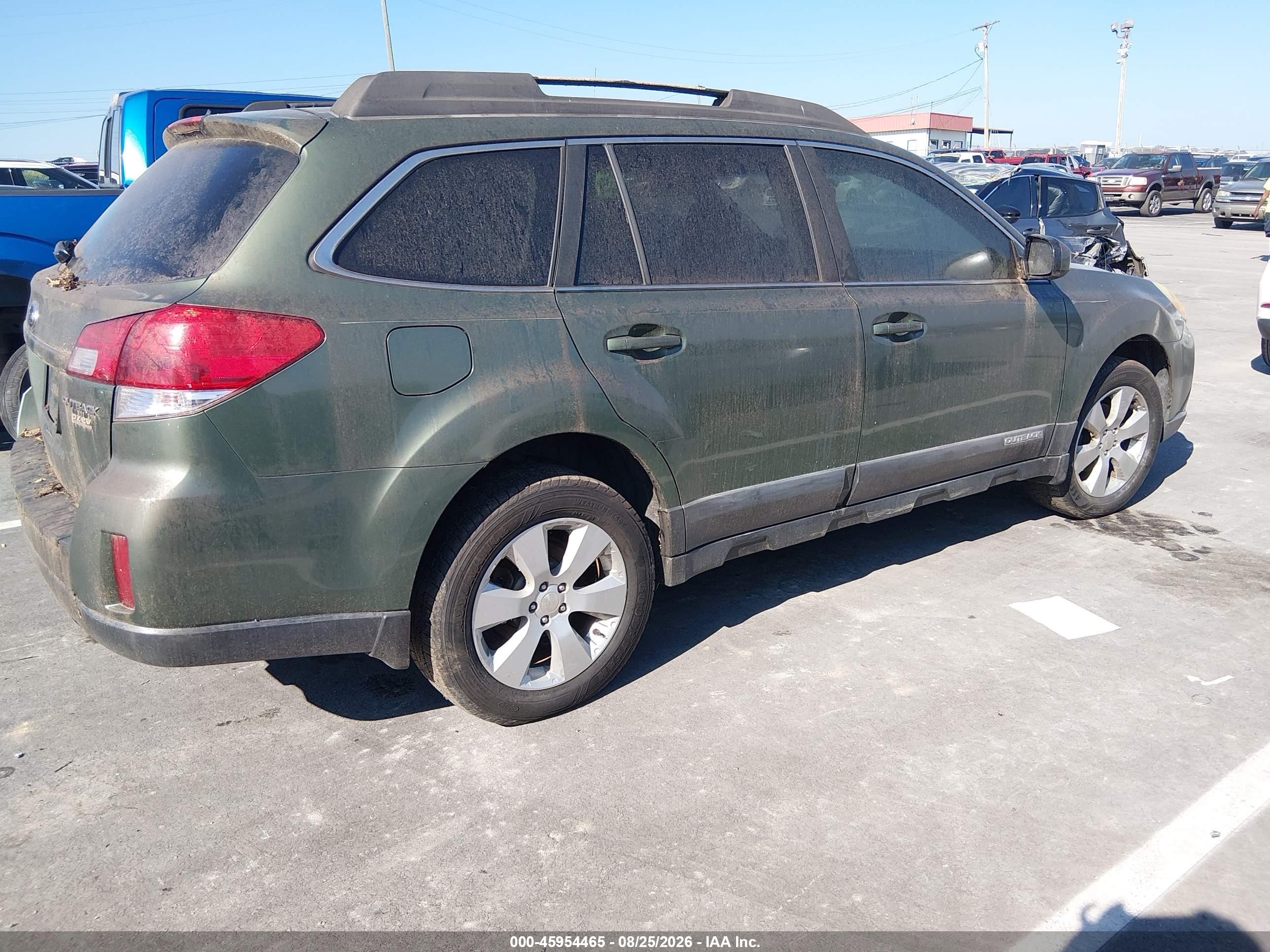 2010 Subaru Outback 2.5i Premium Зеленый vin: 4S4BRBDC8A3382787