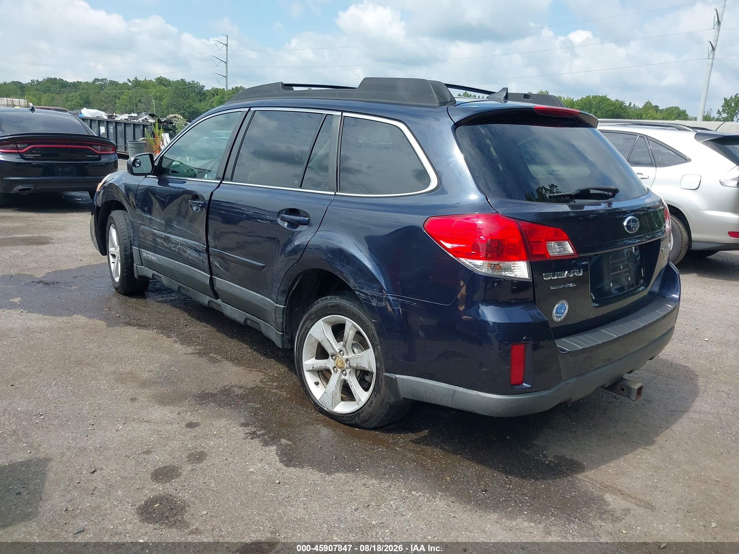 2014 Subaru Outback 2.5i Premium Blue vin: 4S4BRBDC8E3208935