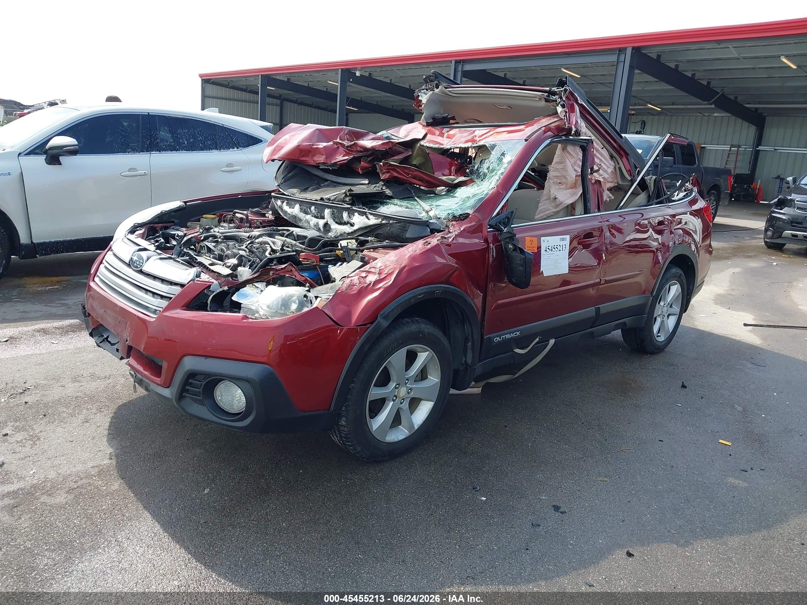 2014 Subaru Outback 2.5i Premium Maroon vin: 4S4BRBDC8E3269766
