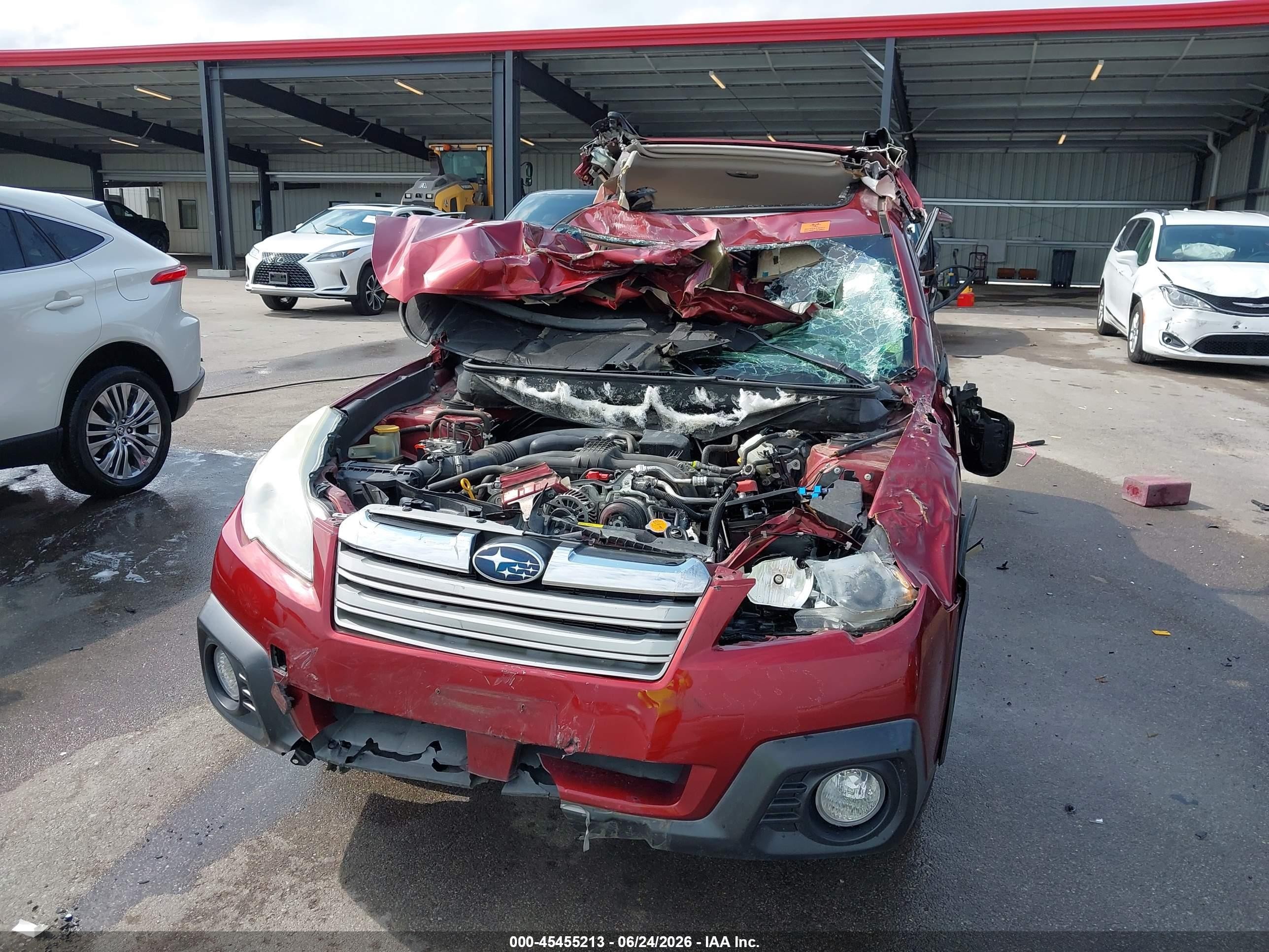 2014 Subaru Outback 2.5i Premium Maroon vin: 4S4BRBDC8E3269766