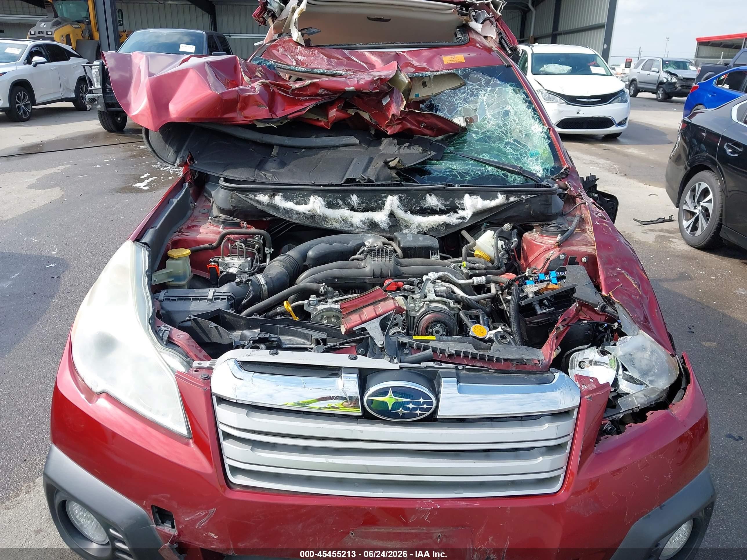 2014 Subaru Outback 2.5i Premium Maroon vin: 4S4BRBDC8E3269766