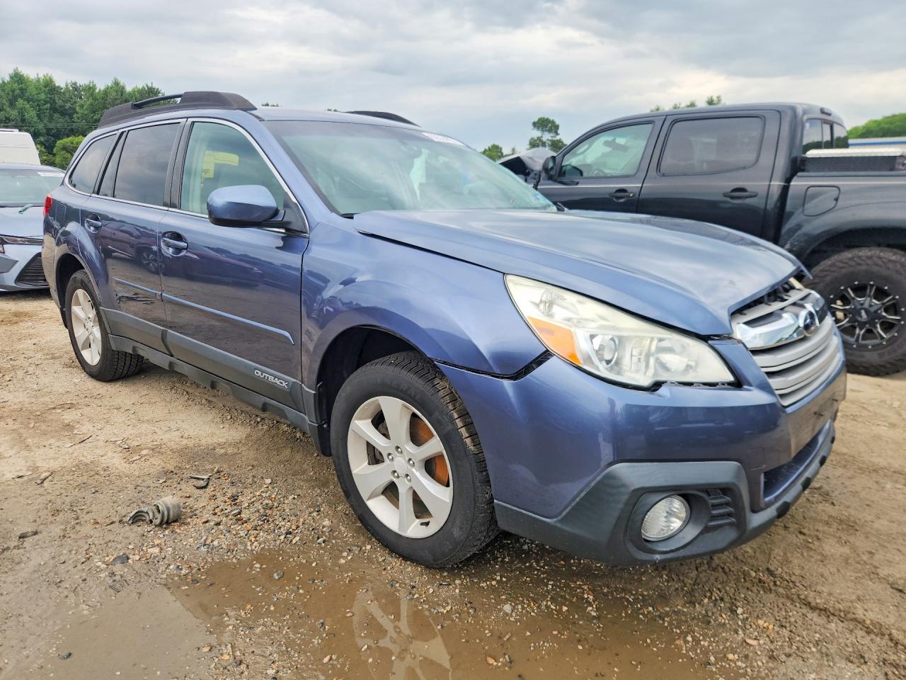 2014 Subaru Outback 2.5i Premium Blue vin: 4S4BRBDC8E3285496