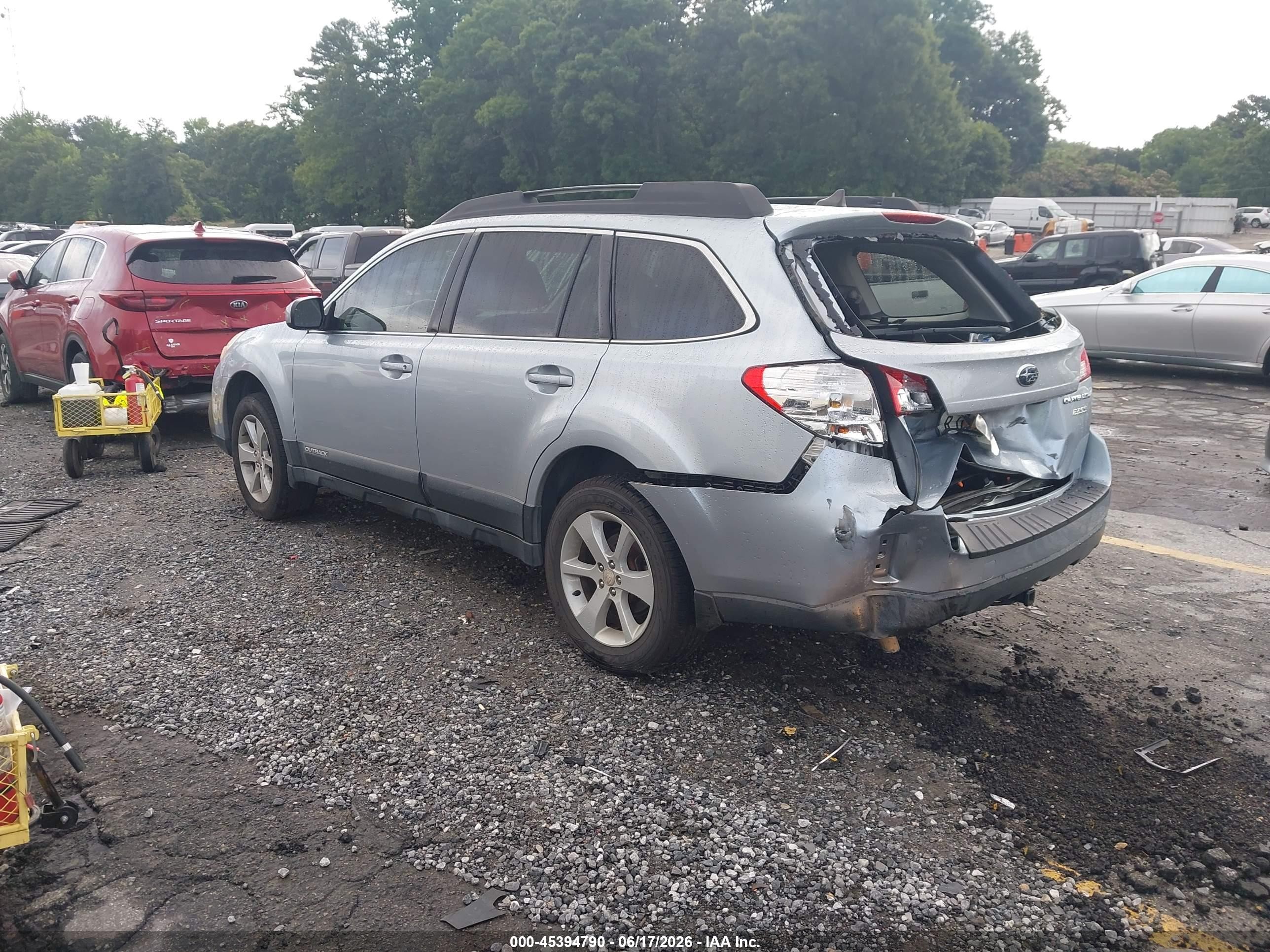 2014 Subaru Outback 2.5i Premium Light Blue vin: 4S4BRBDC8E3306279