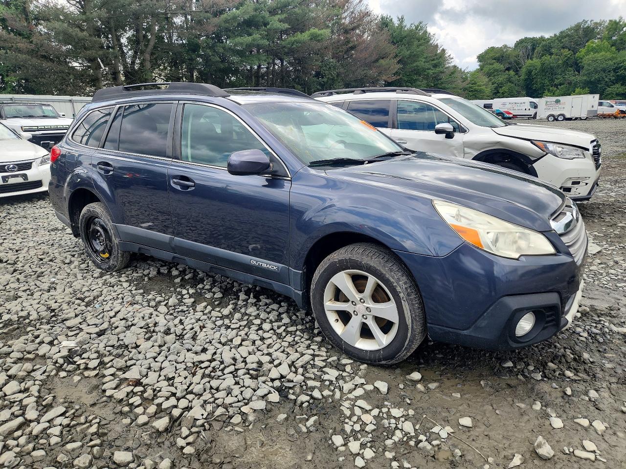 2014 Subaru Outback 2.5i Premium Blue vin: 4S4BRBDC9E3275981