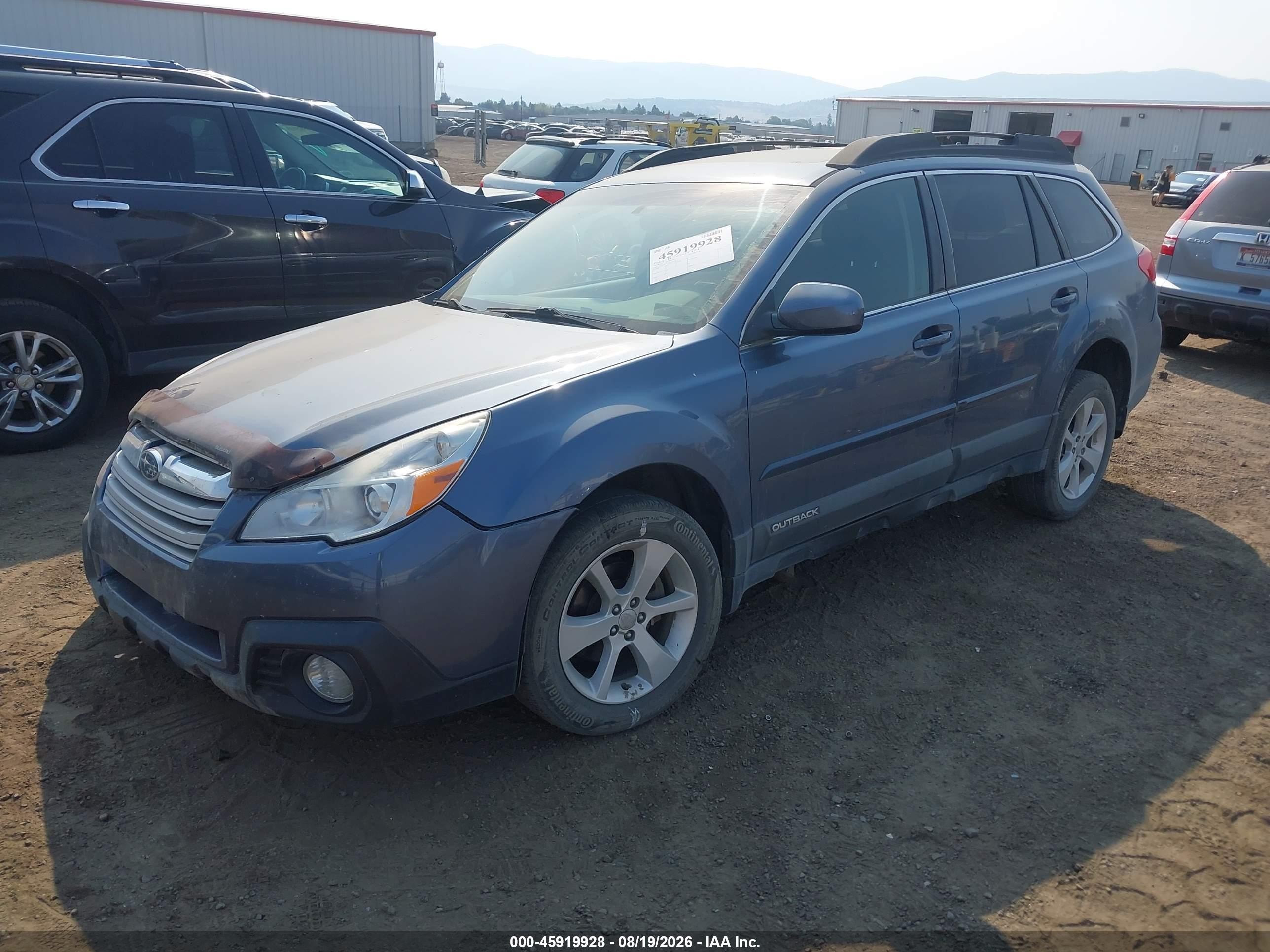 2014 Subaru Outback 2.5i Premium Blue vin: 4S4BRBDCXE3230516