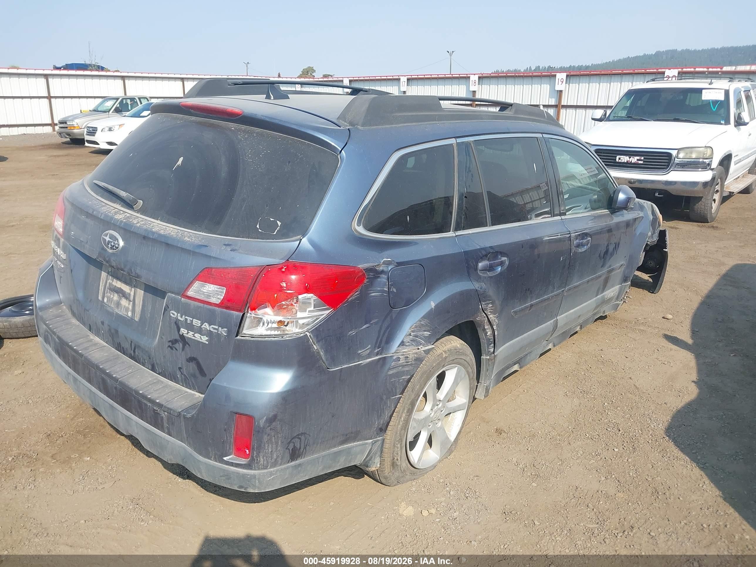 2014 Subaru Outback 2.5i Premium Blue vin: 4S4BRBDCXE3230516