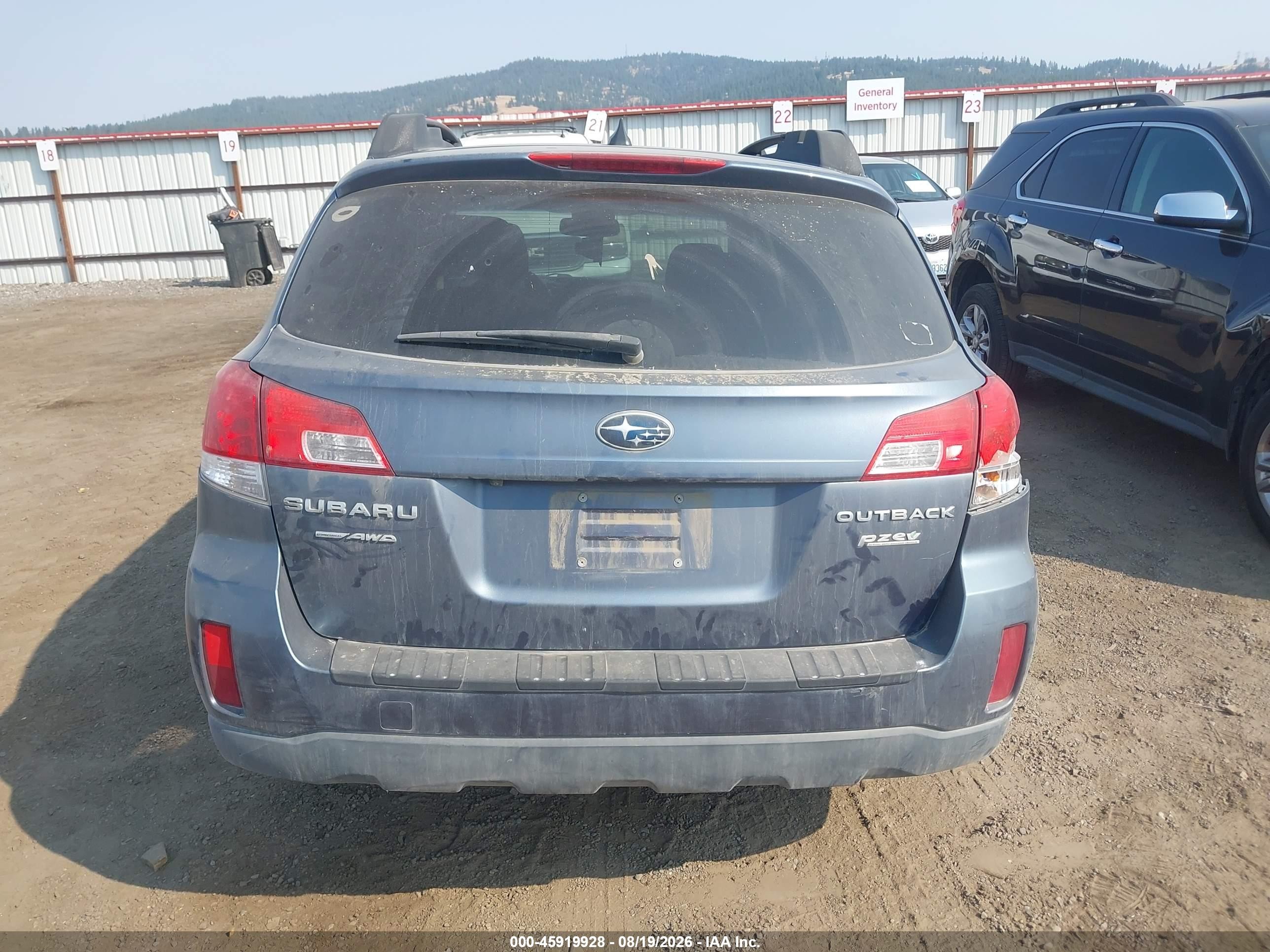 2014 Subaru Outback 2.5i Premium Blue vin: 4S4BRBDCXE3230516