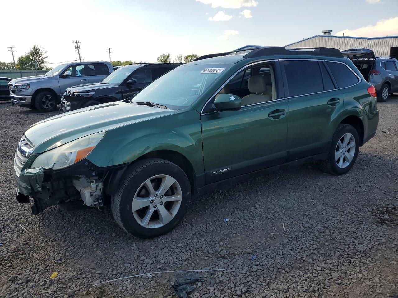 2014 Subaru Outback 2.5i Premium Green vin: 4S4BRBDCXE3287461