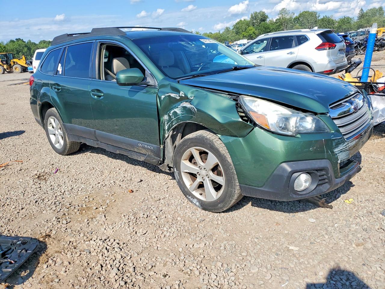 2014 Subaru Outback 2.5i Premium Green vin: 4S4BRBDCXE3287461