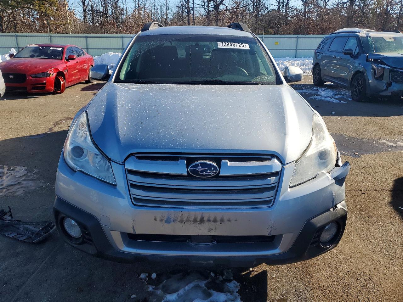 2014 Subaru Outback 2.5i Premium Silver vin: 4S4BRBEC1E3295110