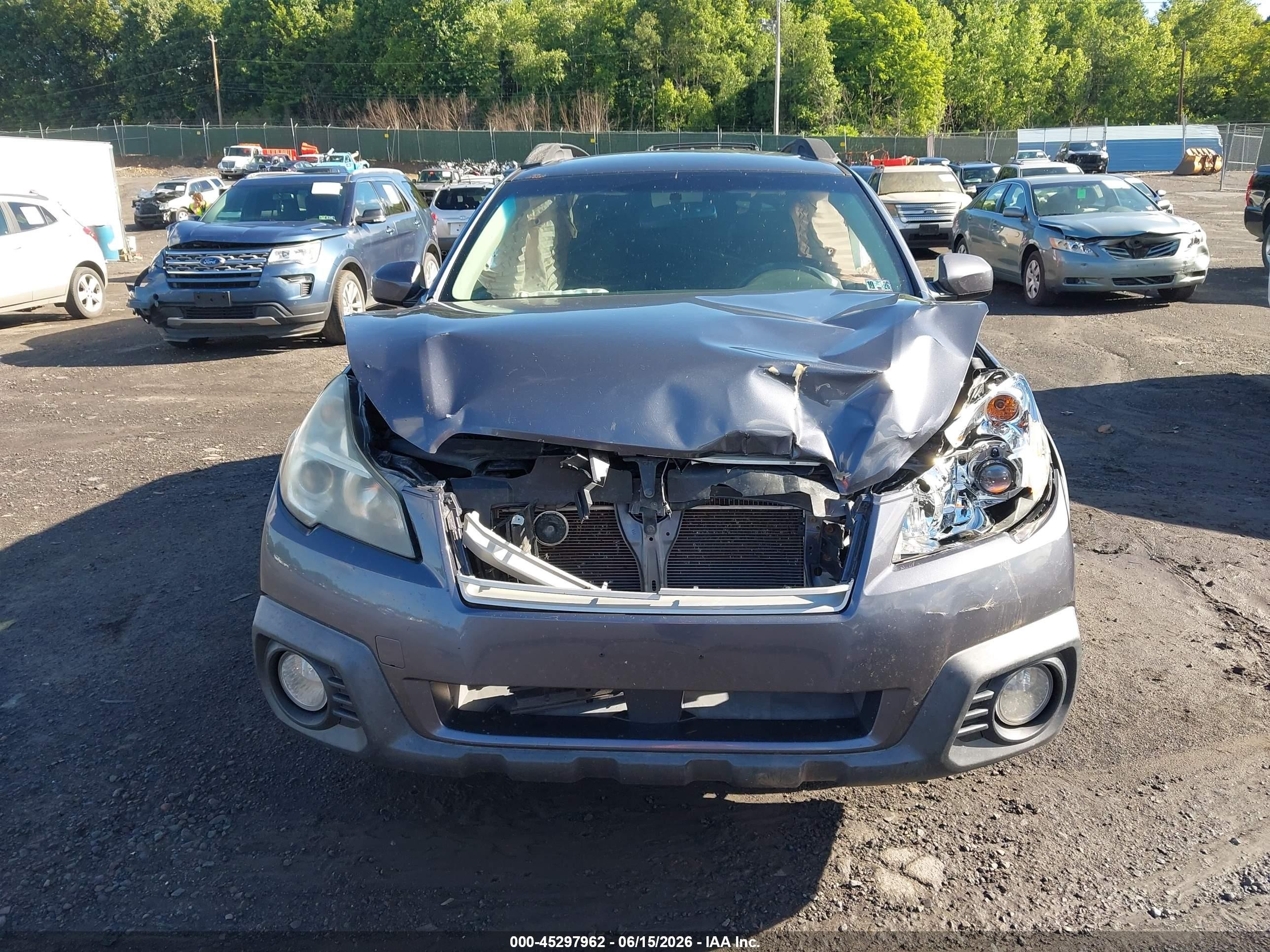 2014 Subaru Outback 2.5i Premium Blue vin: 4S4BRBECXE3243989