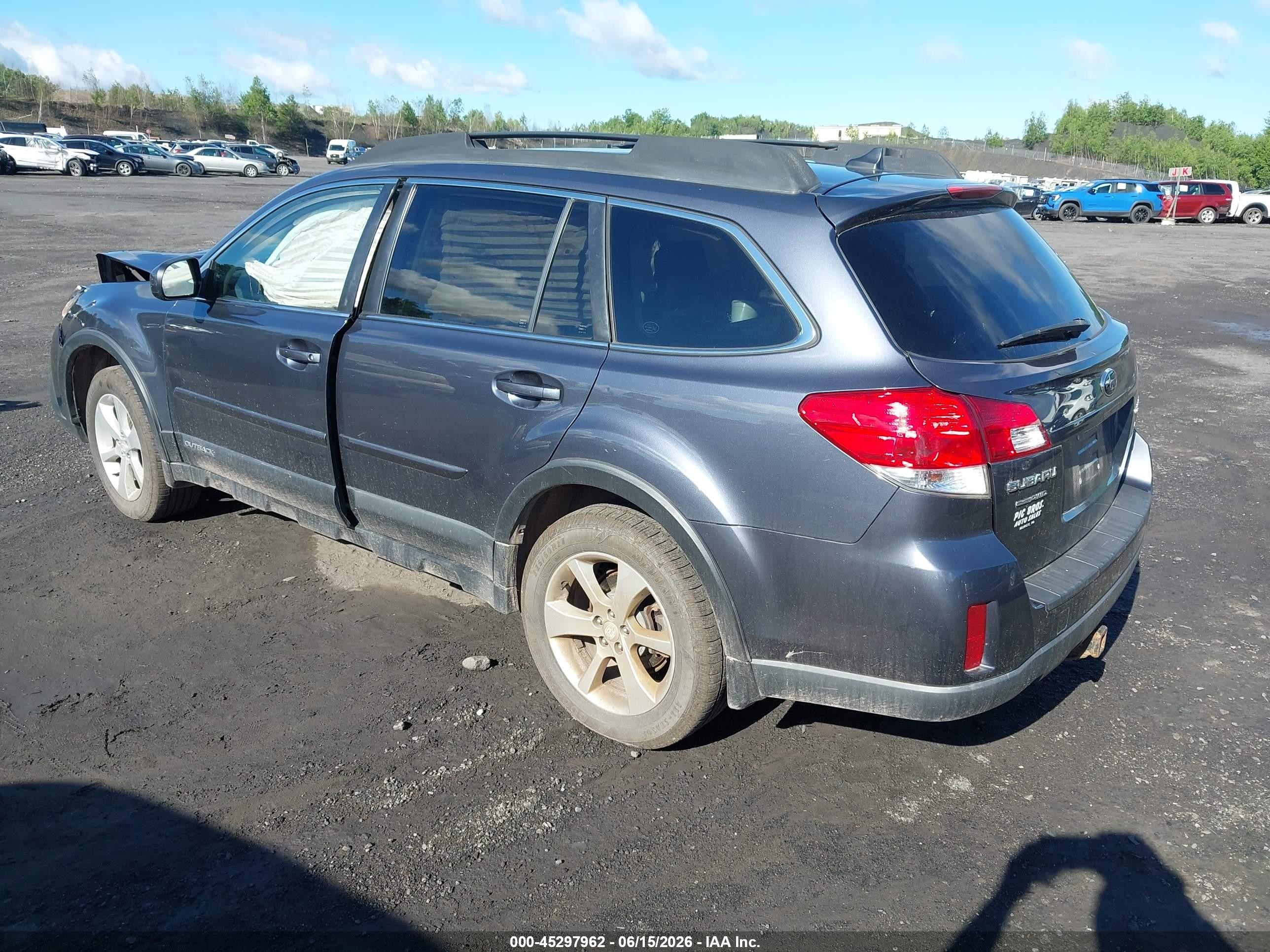 2014 Subaru Outback 2.5i Premium Blue vin: 4S4BRBECXE3243989