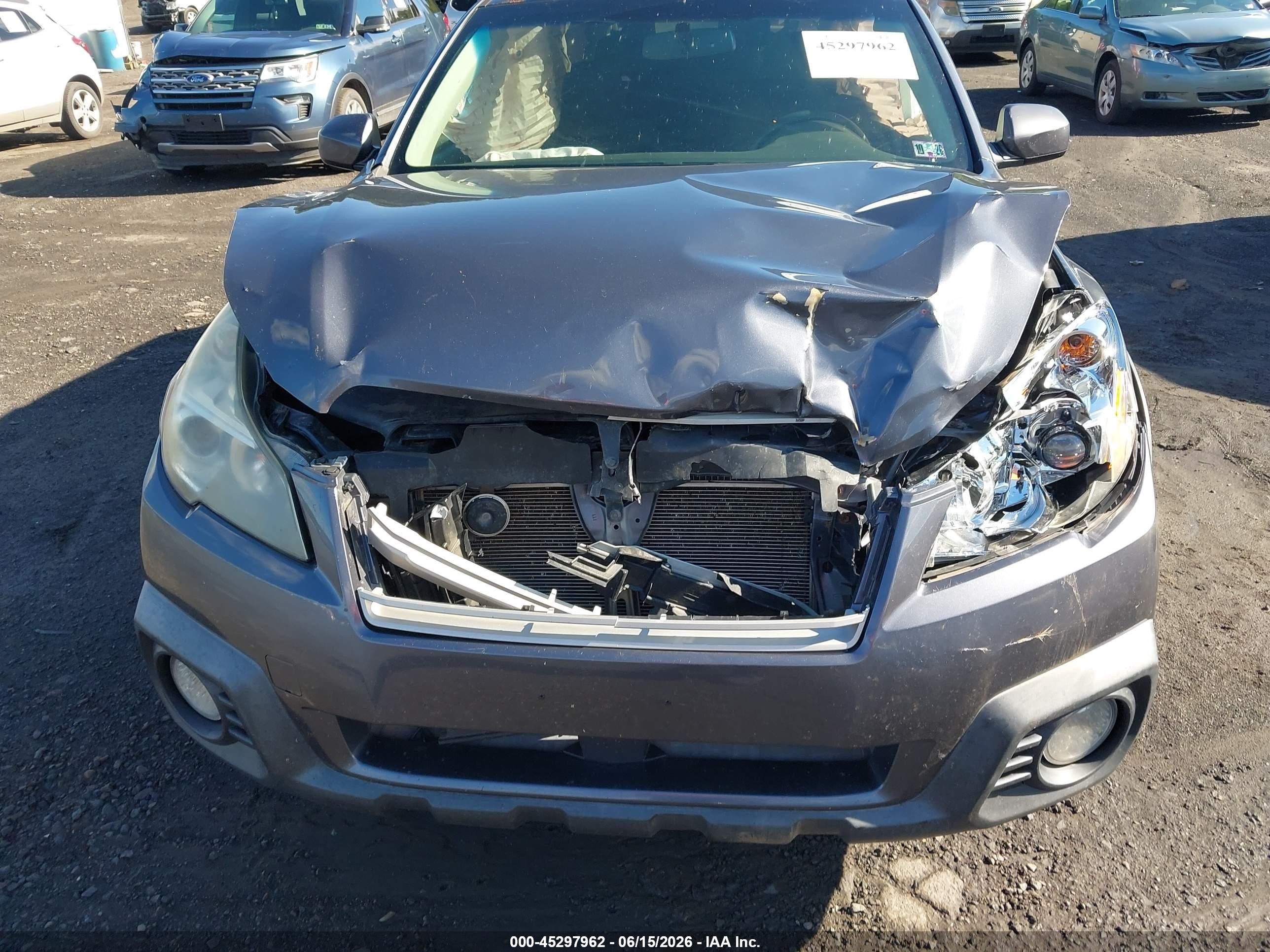 2014 Subaru Outback 2.5i Premium Blue vin: 4S4BRBECXE3243989