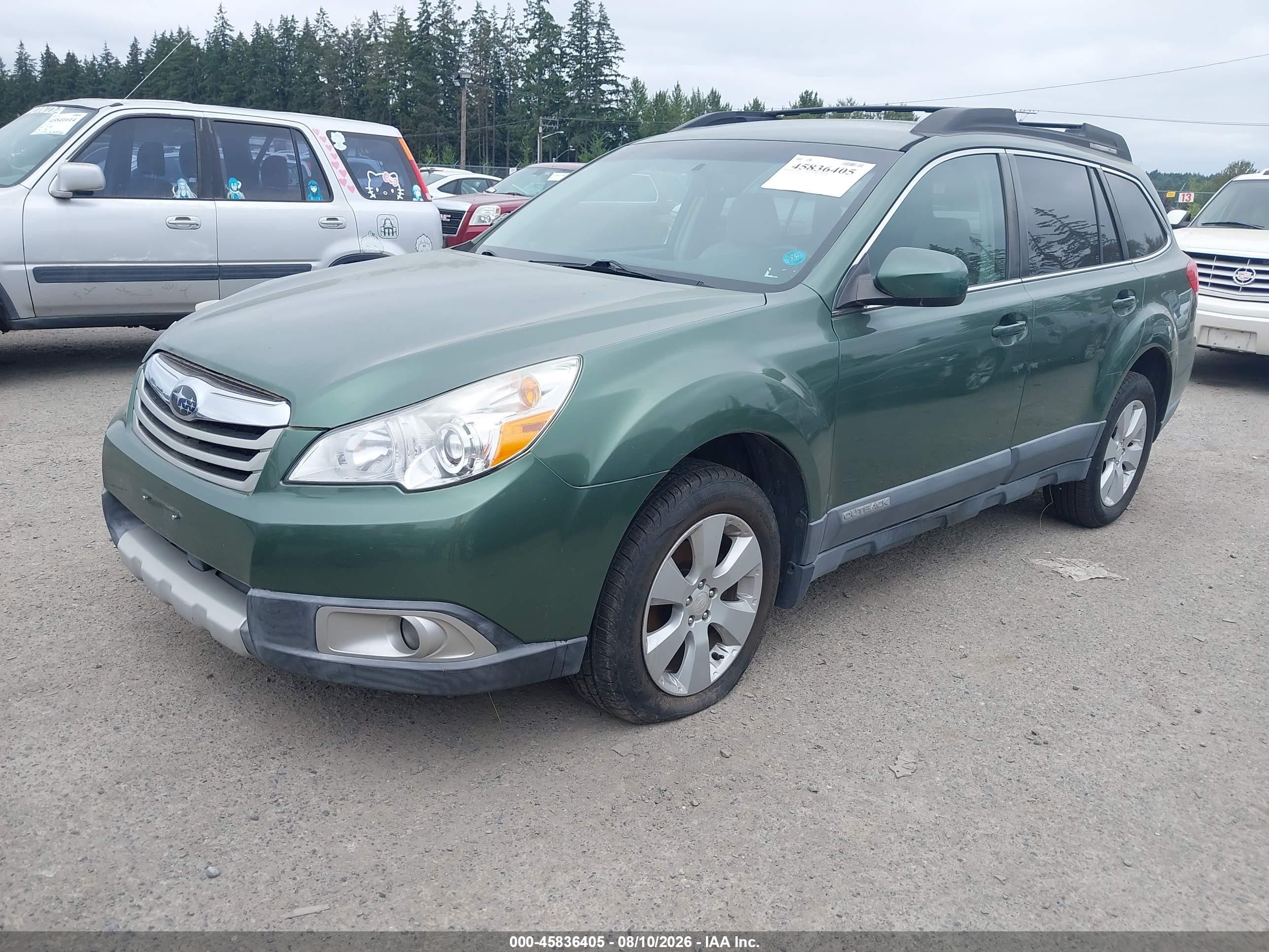 2010 Subaru Outback 2.5i Premium Green vin: 4S4BRBFC3A3373055