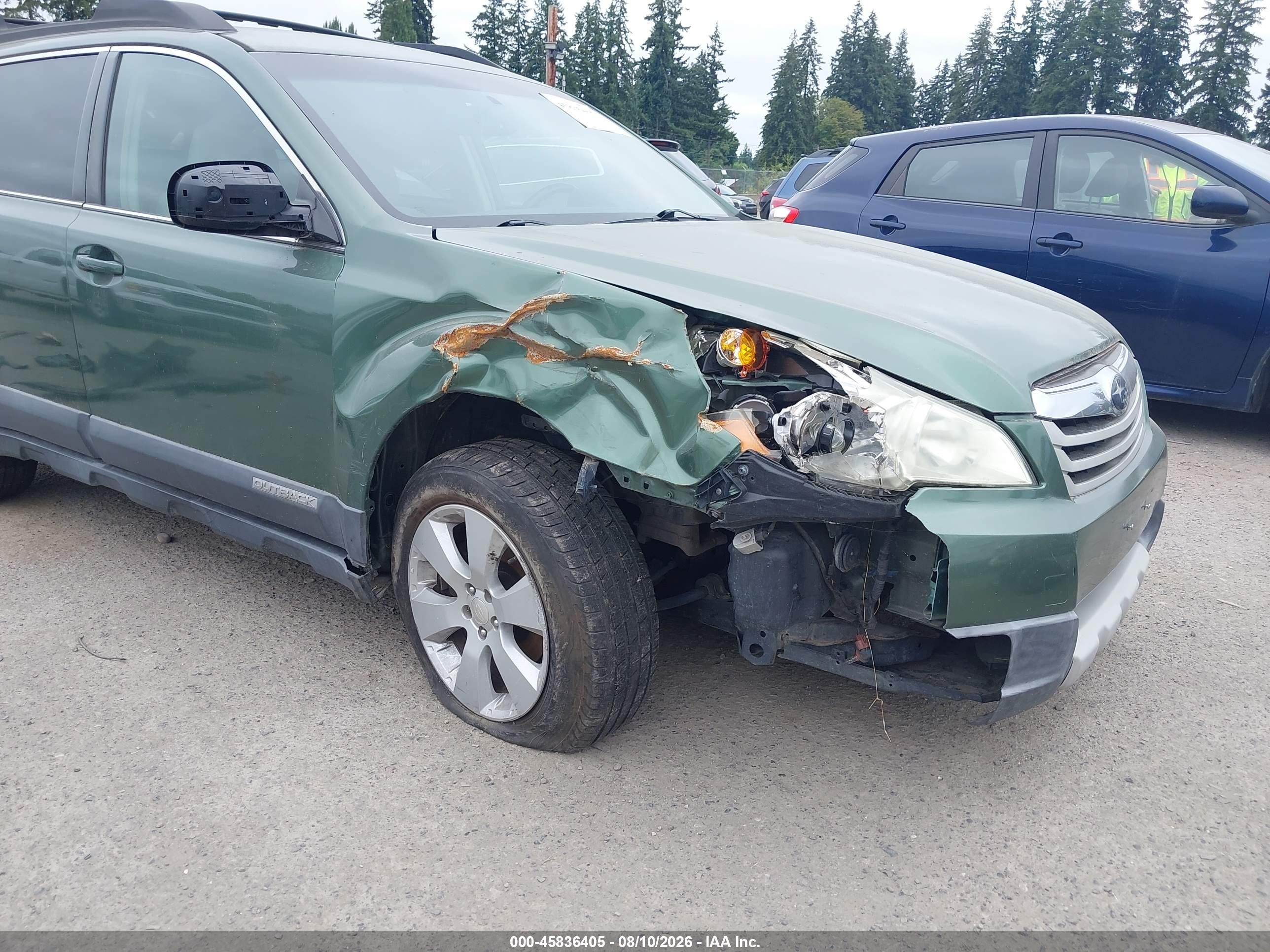 2010 Subaru Outback 2.5i Premium Green vin: 4S4BRBFC3A3373055