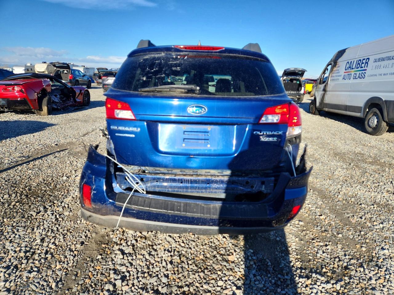 2011 Subaru Outback 2.5i Premium Blue vin: 4S4BRBFC6B3337491