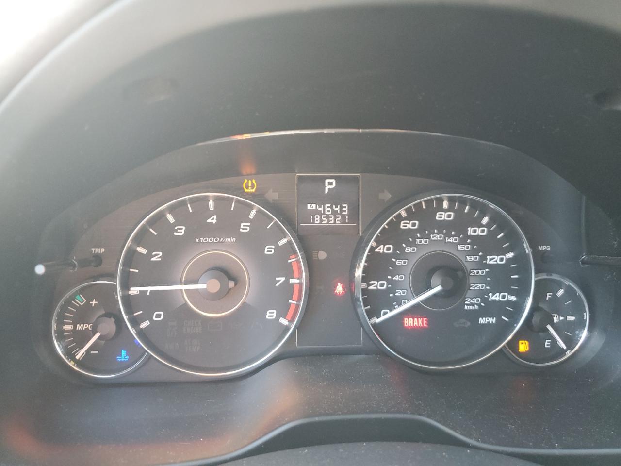 2012 Subaru Outback 2.5i Premium Синий vin: 4S4BRBFC8C3216771 Damage: Warning - Tire Pressure, On, Unacceptable