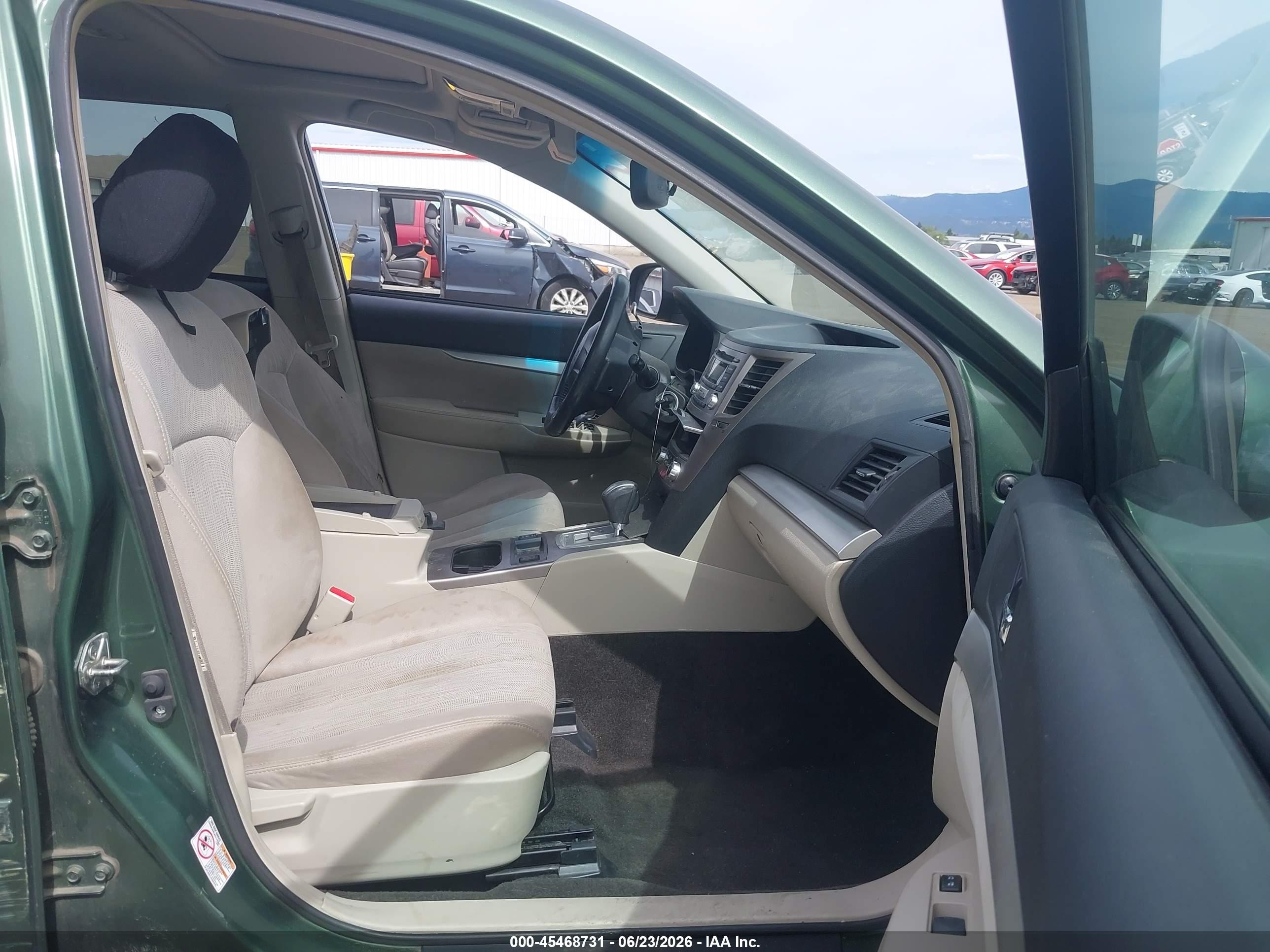 2013 Subaru Outback 2.5i Premium Green vin: 4S4BRBGC1D3210973