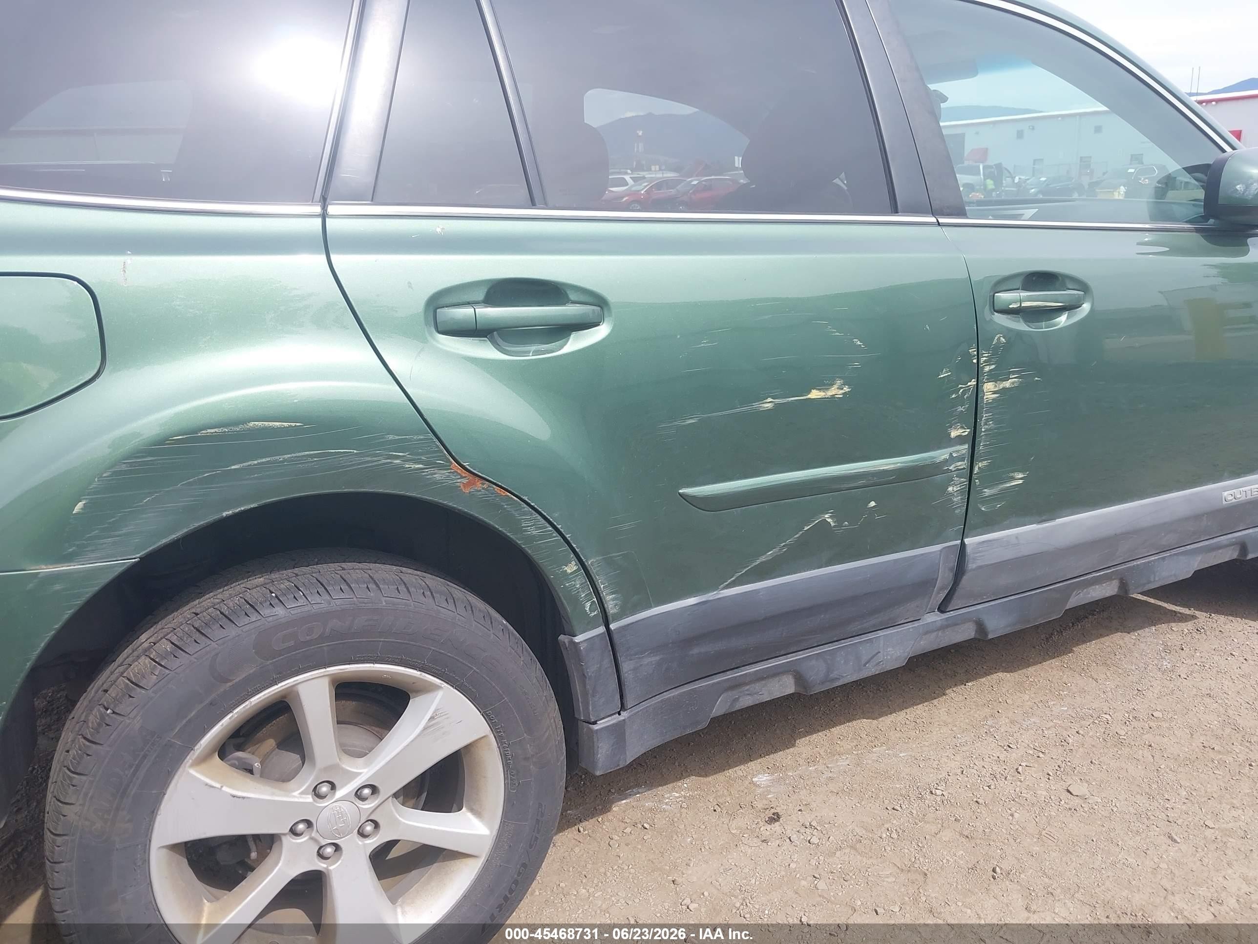 2013 Subaru Outback 2.5i Premium Green vin: 4S4BRBGC1D3210973