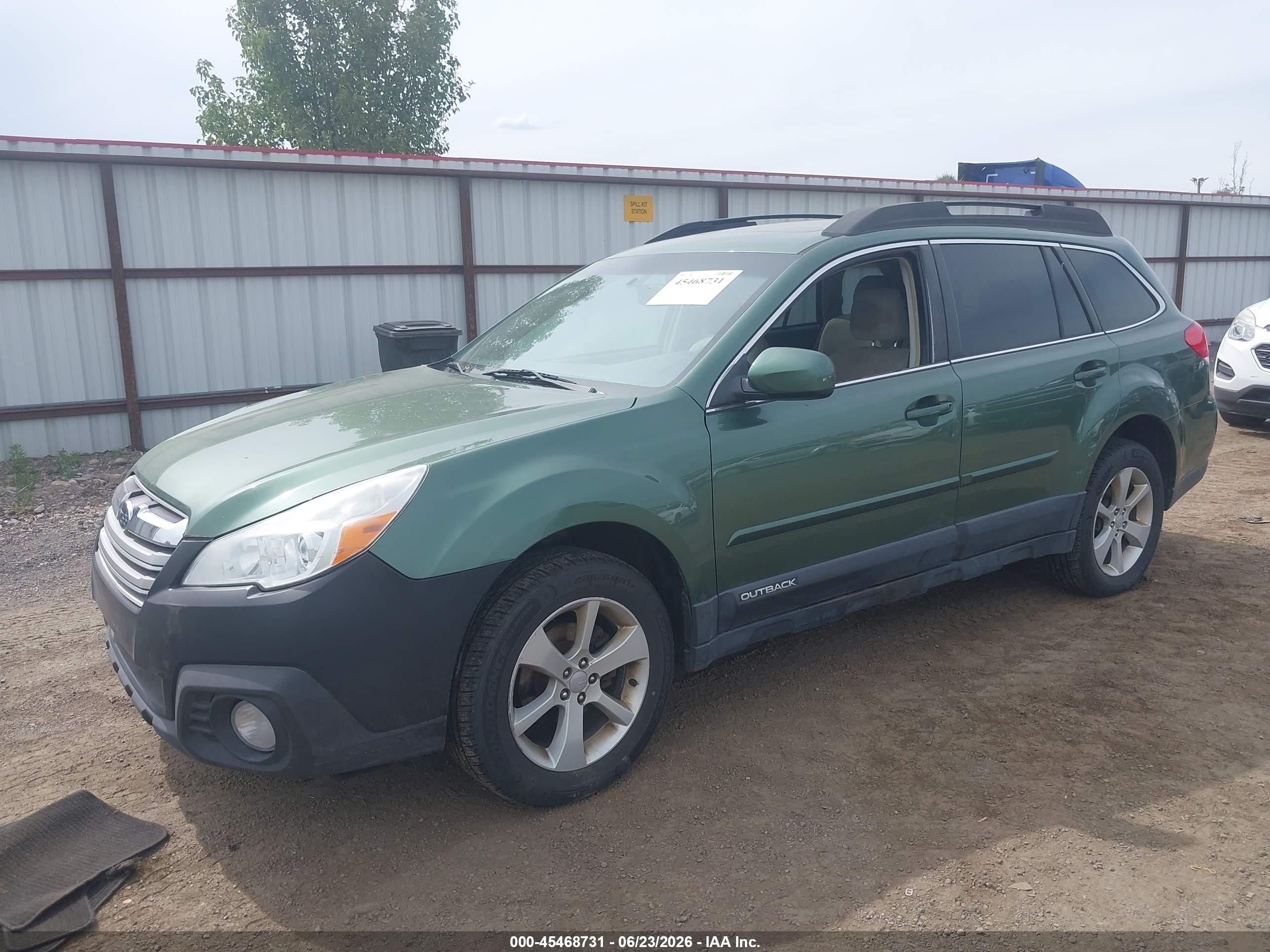 2013 Subaru Outback 2.5i Premium Green vin: 4S4BRBGC1D3210973