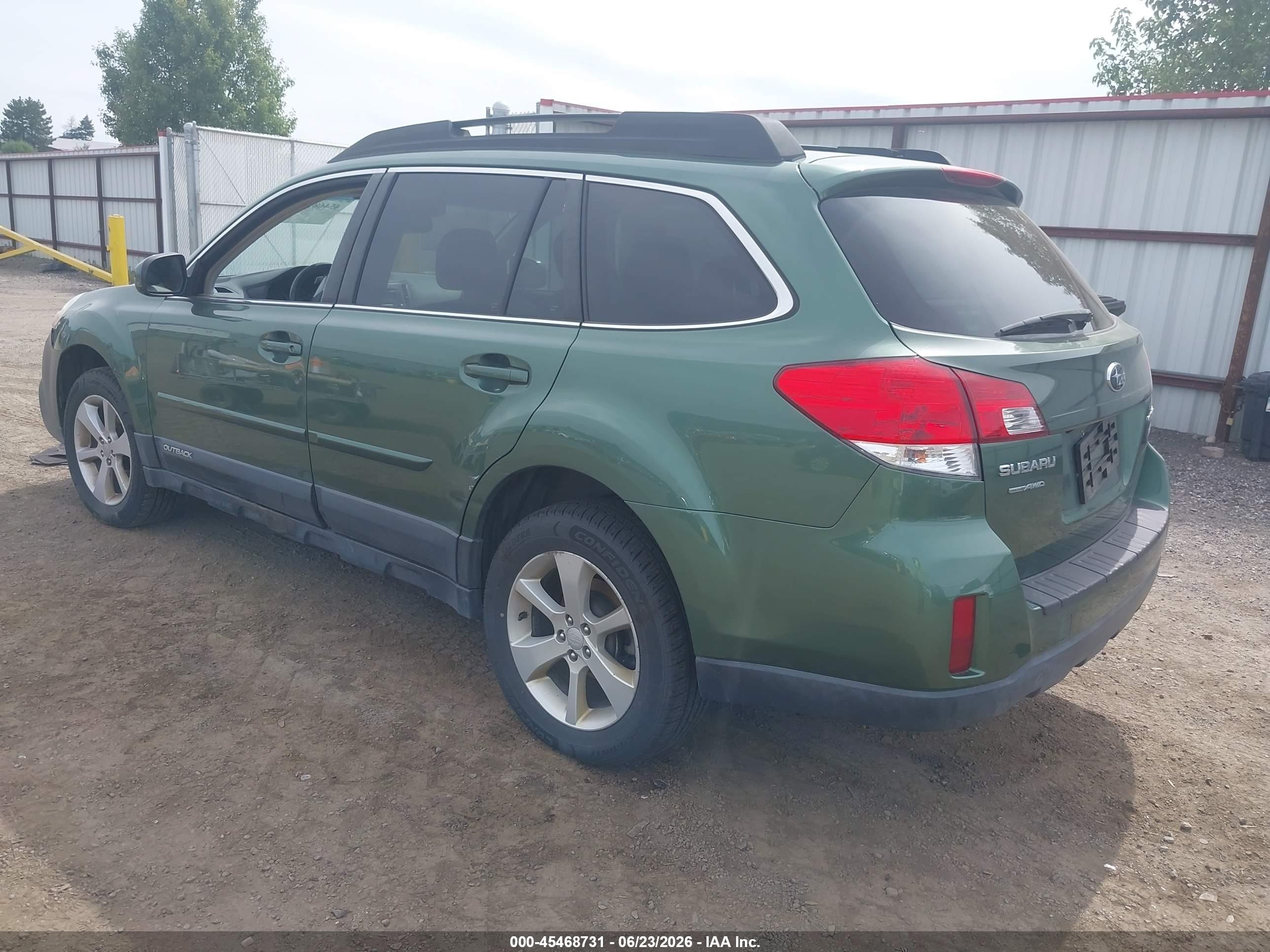 2013 Subaru Outback 2.5i Premium Green vin: 4S4BRBGC1D3210973