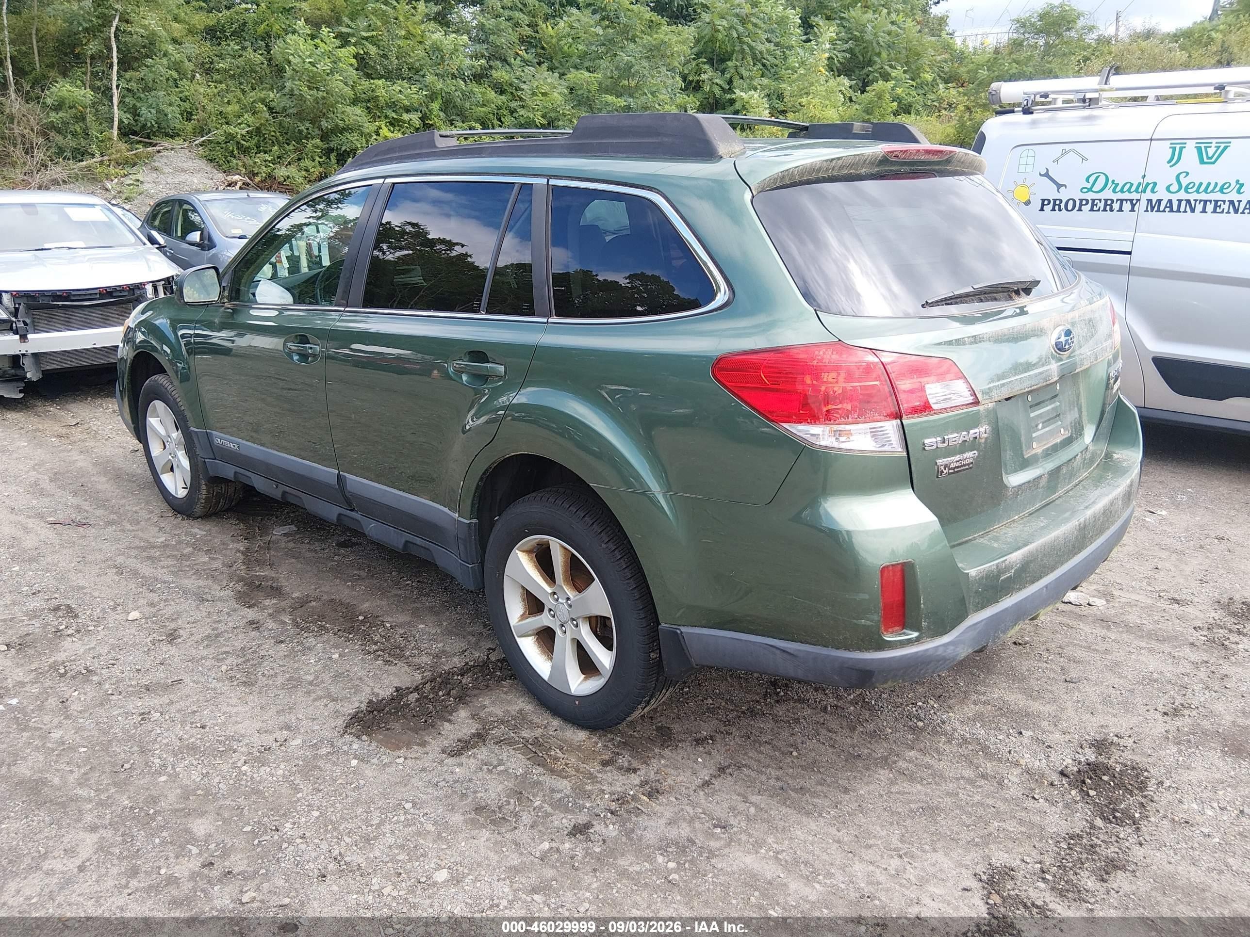 2013 Subaru Outback 2.5i Premium Green vin: 4S4BRBGC1D3266718