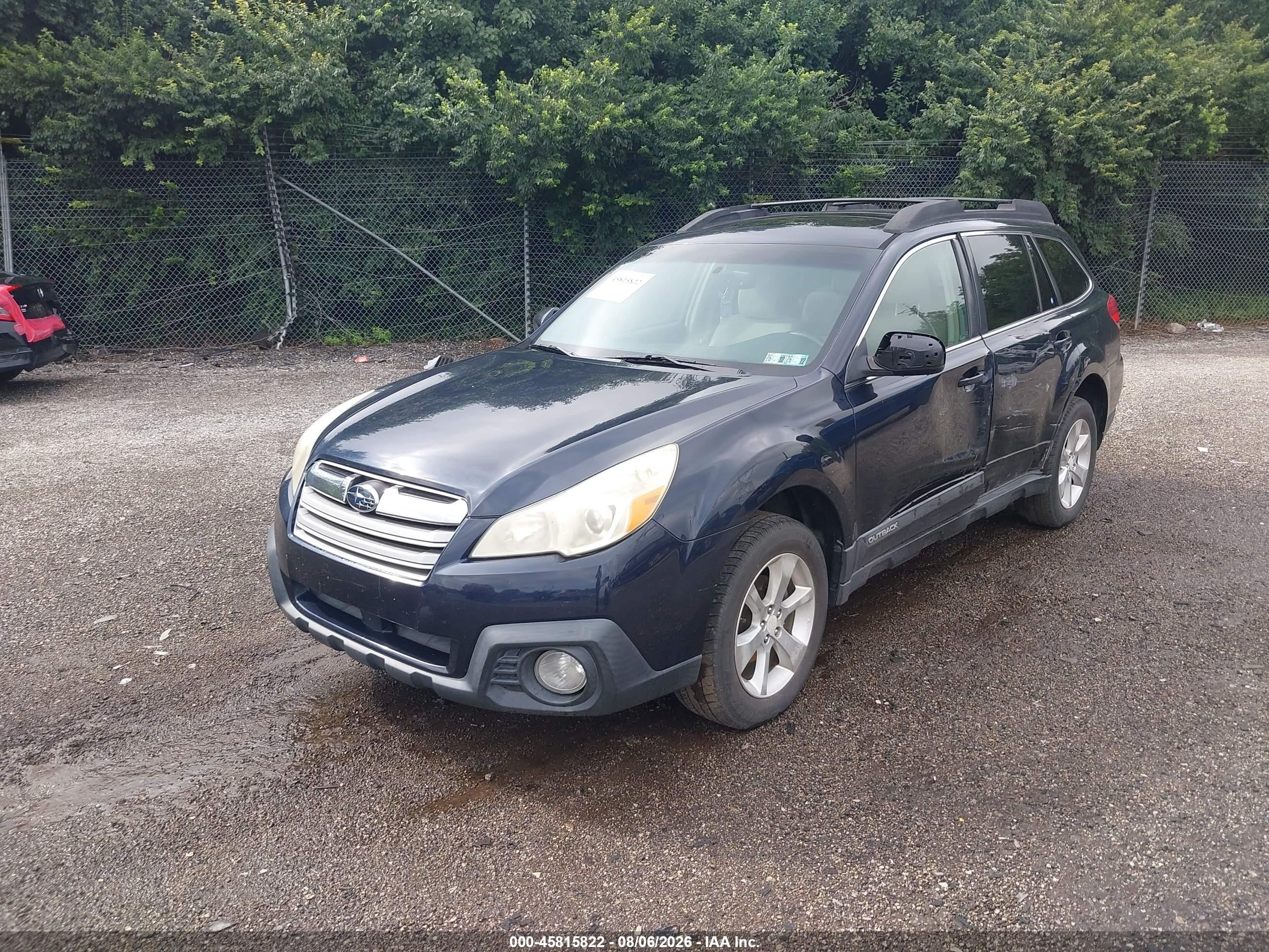 2013 Subaru Outback 2.5i Premium Blue vin: 4S4BRBGC1D3310135