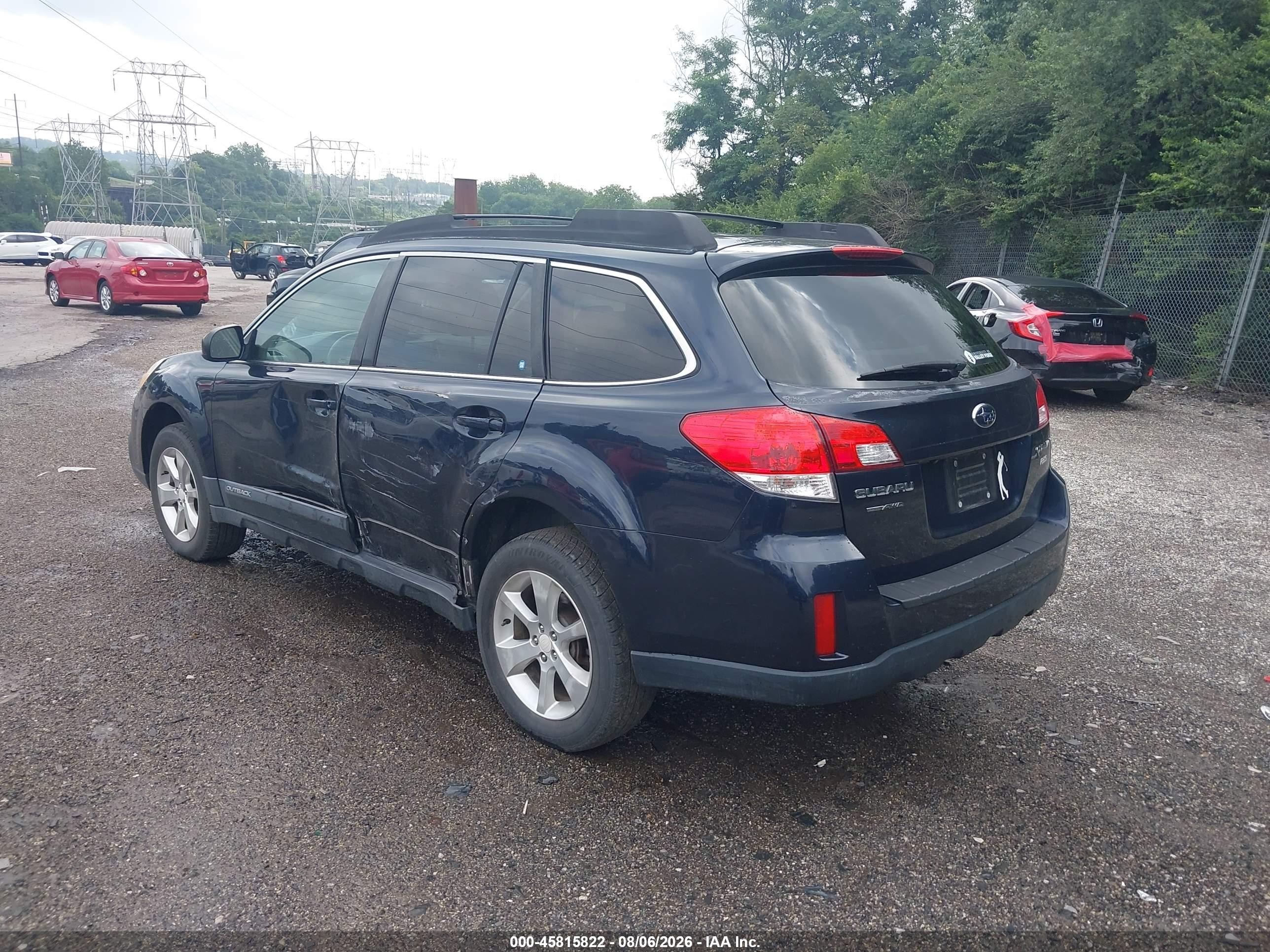 2013 Subaru Outback 2.5i Premium Blue vin: 4S4BRBGC1D3310135