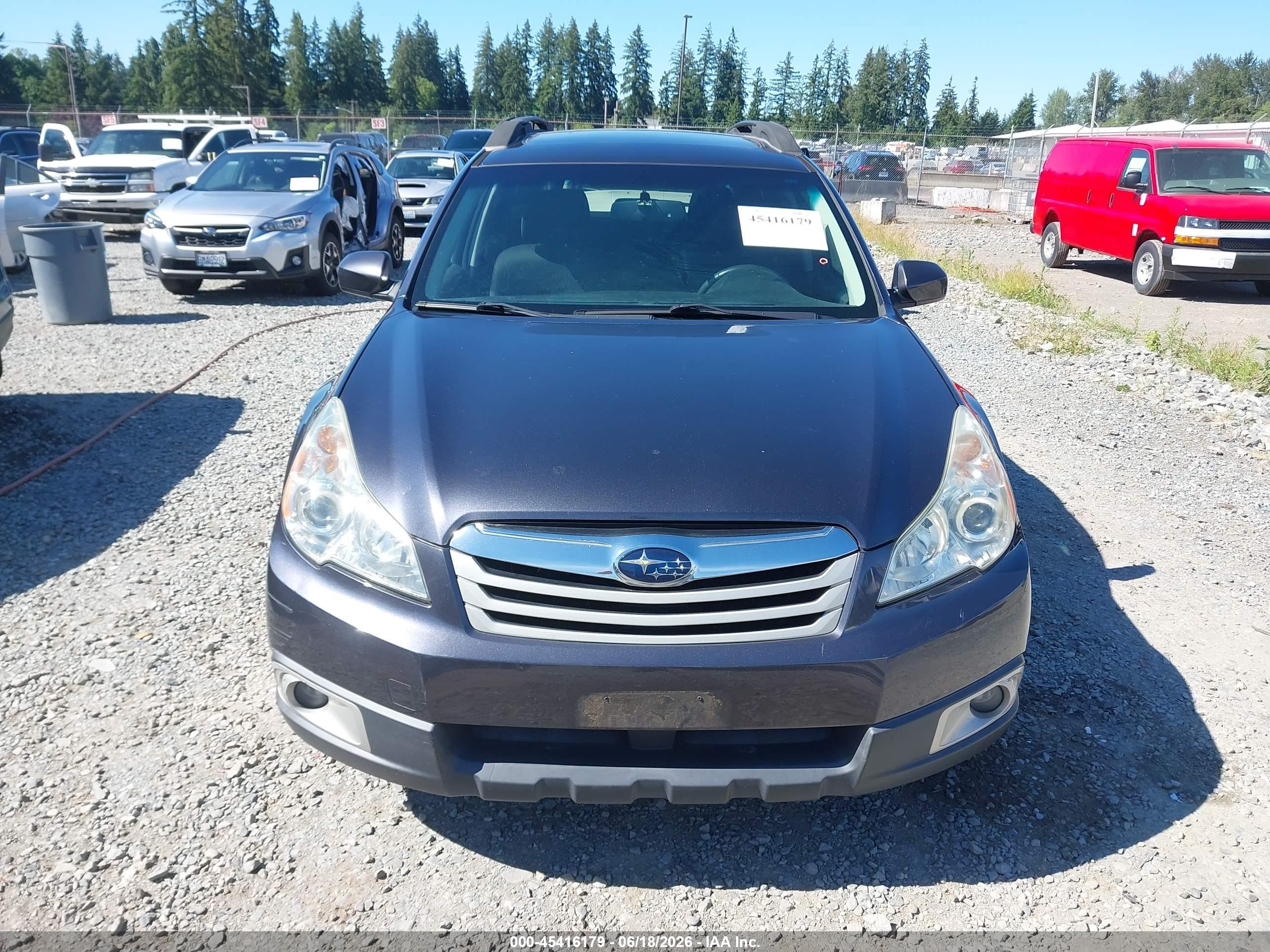 2011 Subaru Outback 2.5i Premium Gray vin: 4S4BRBGC2B3341312