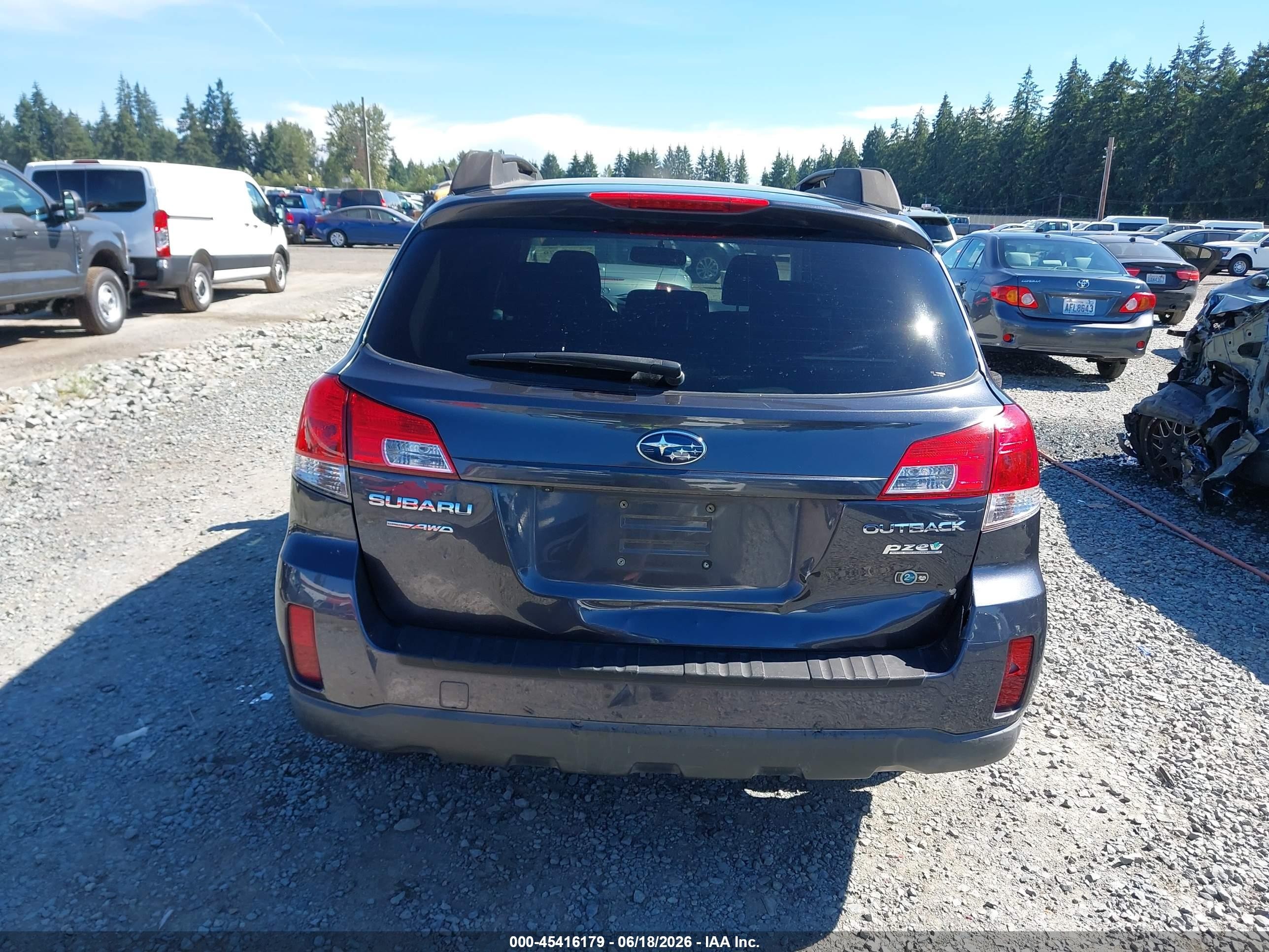2011 Subaru Outback 2.5i Premium Gray vin: 4S4BRBGC2B3341312