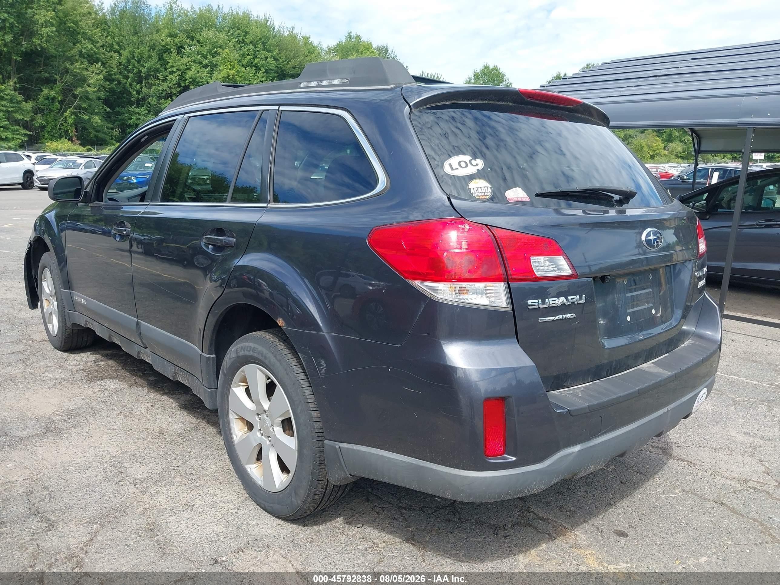 2012 Subaru Outback 2.5i Premium Gray vin: 4S4BRBGC2C3205909