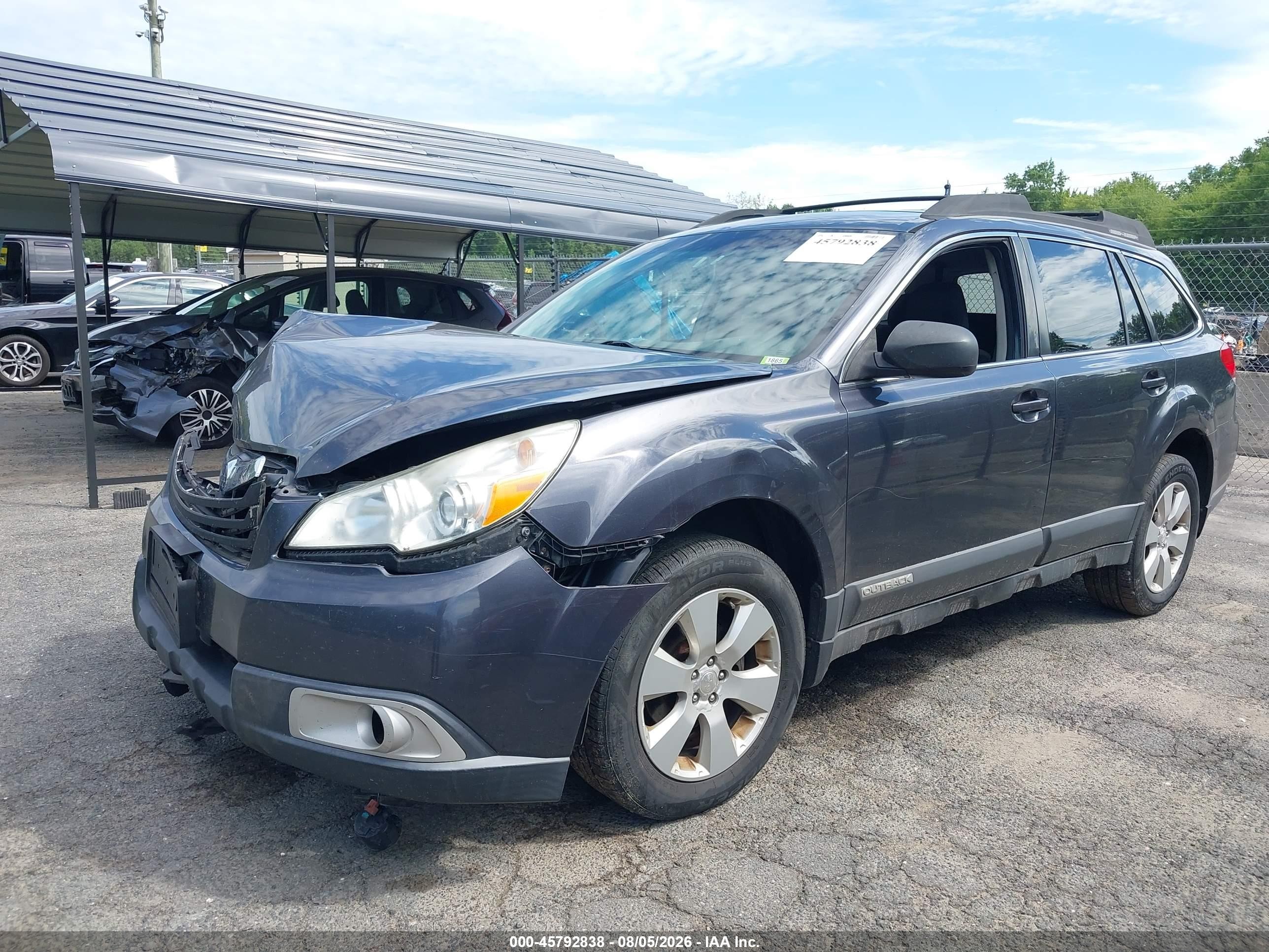 2012 Subaru Outback 2.5i Premium Gray vin: 4S4BRBGC2C3205909