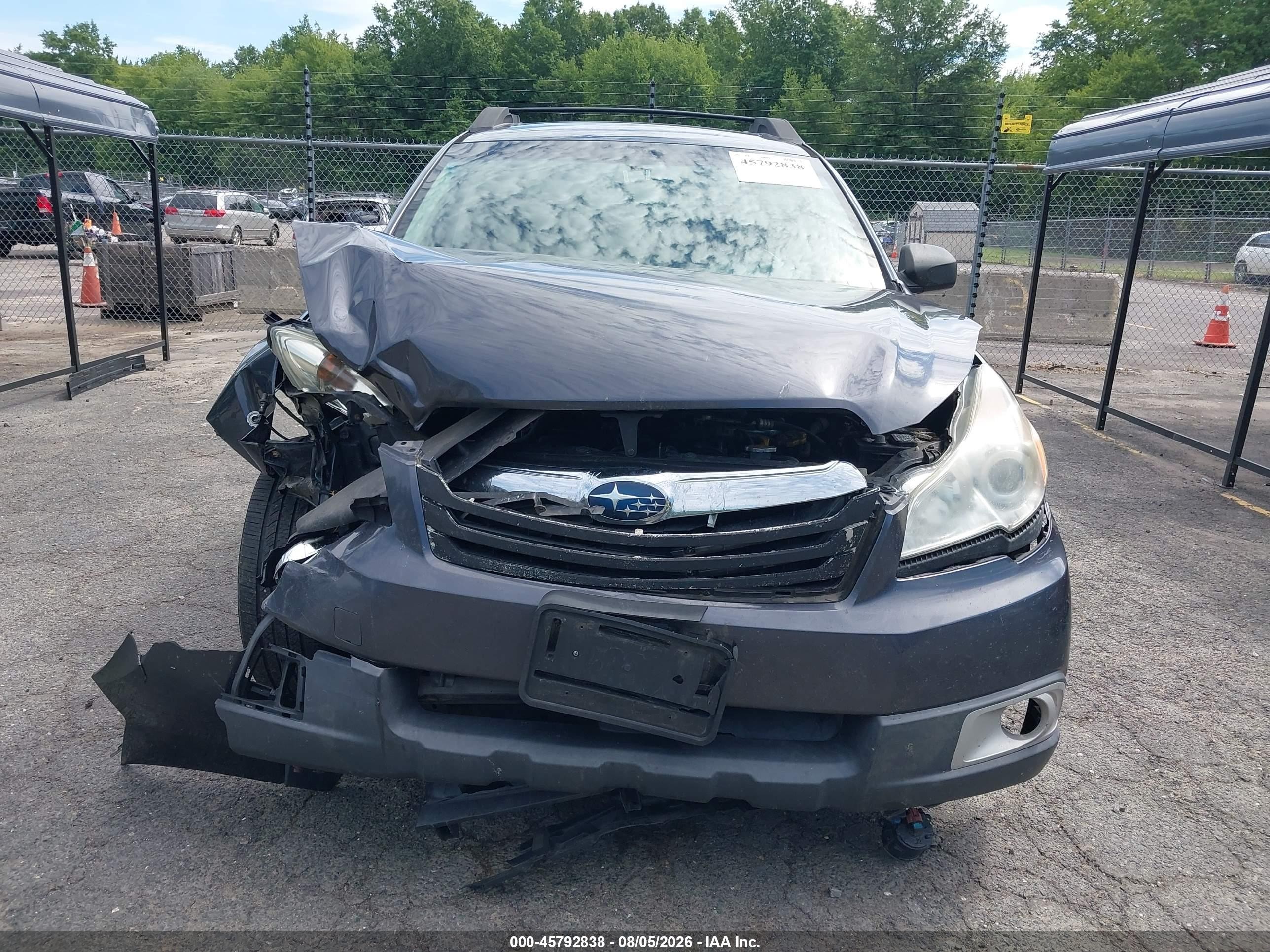 2012 Subaru Outback 2.5i Premium Gray vin: 4S4BRBGC2C3205909