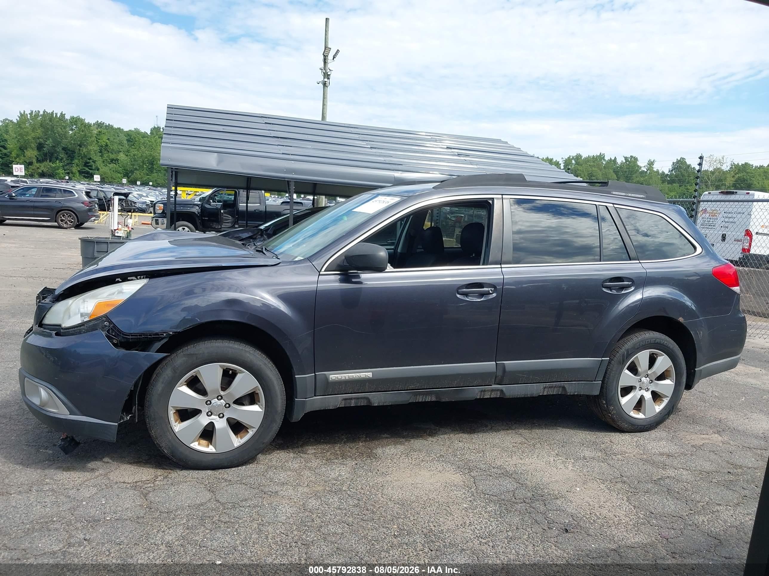 2012 Subaru Outback 2.5i Premium Gray vin: 4S4BRBGC2C3205909