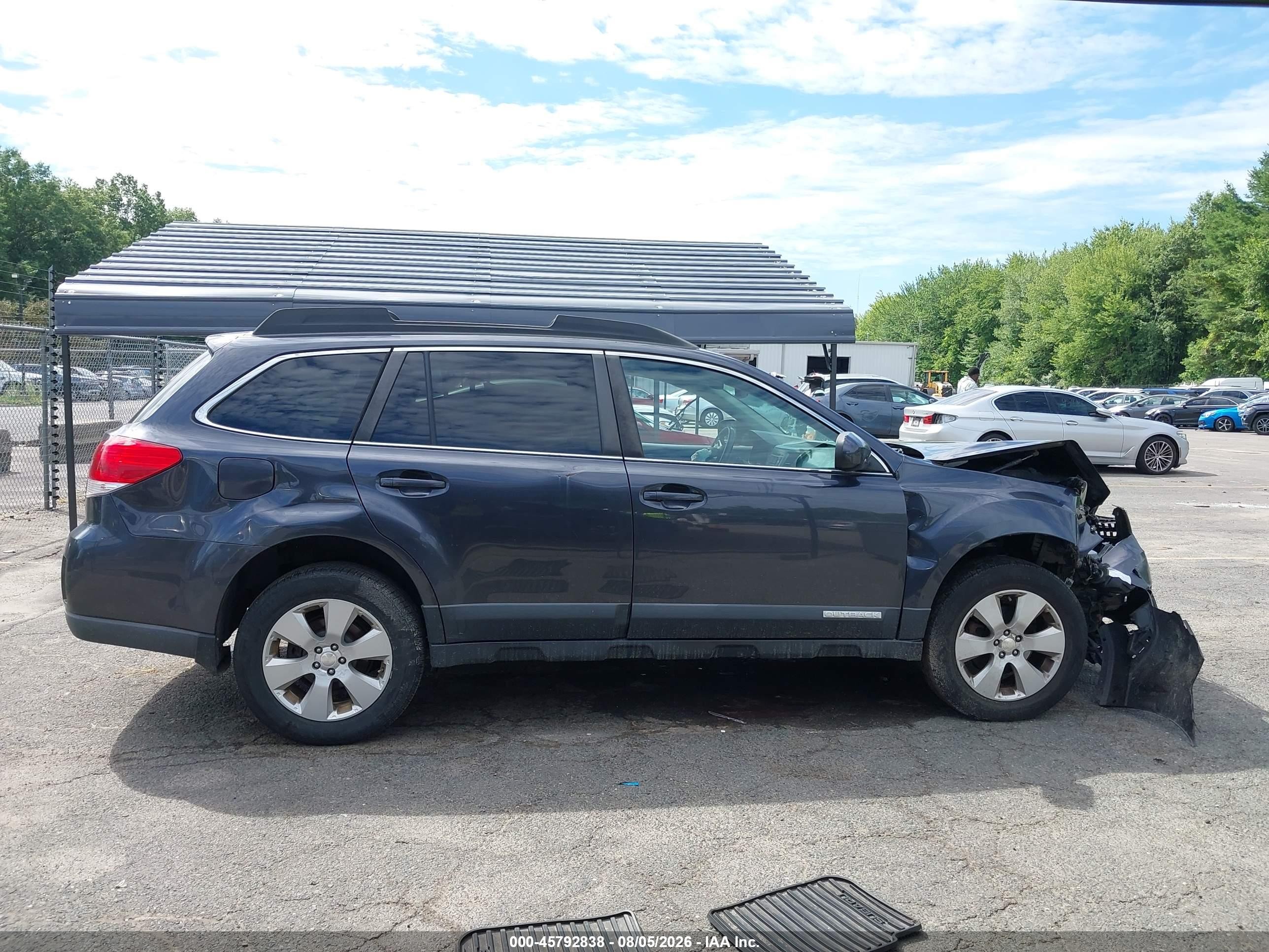 2012 Subaru Outback 2.5i Premium Gray vin: 4S4BRBGC2C3205909
