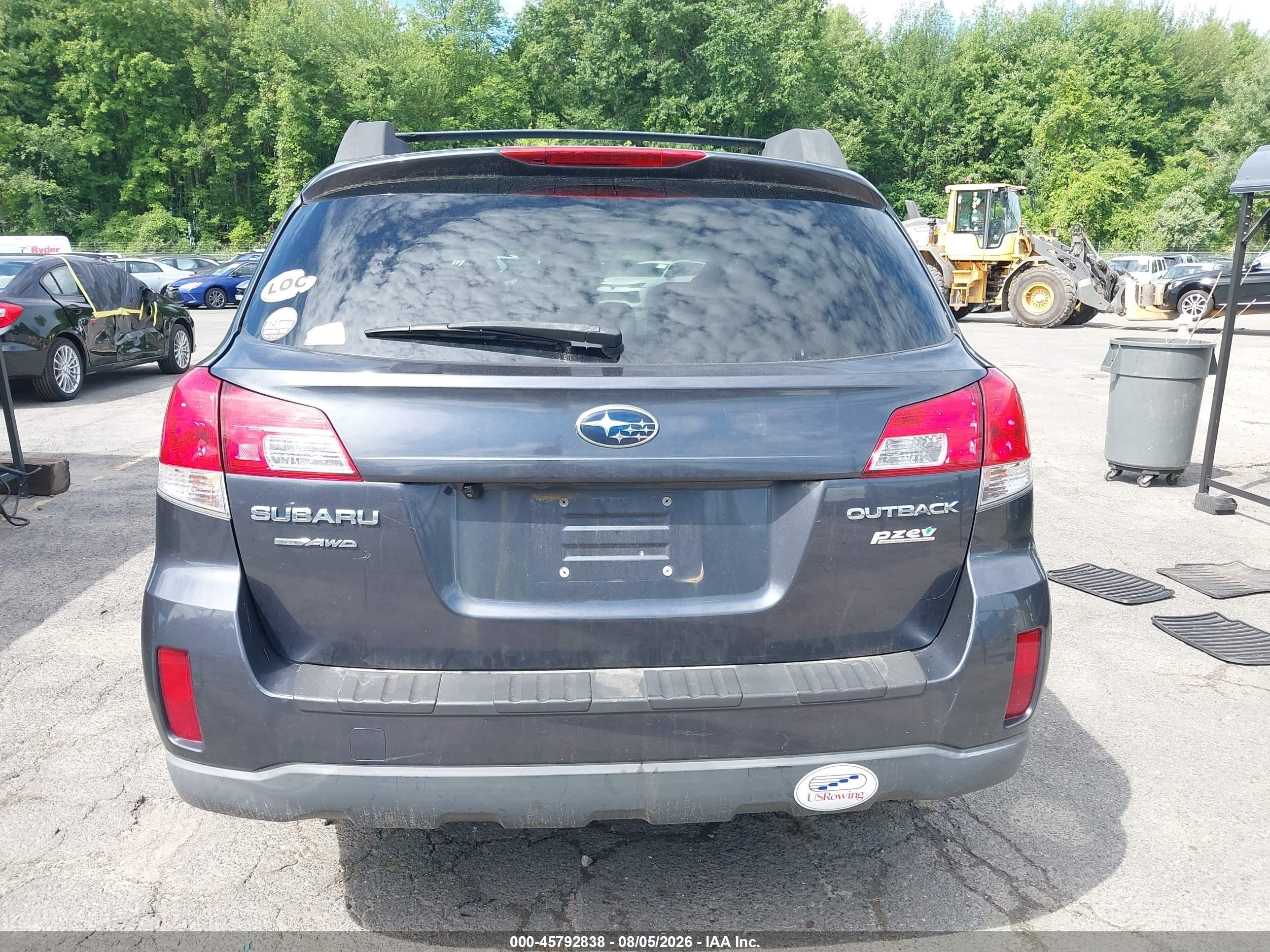 2012 Subaru Outback 2.5i Premium Gray vin: 4S4BRBGC2C3205909