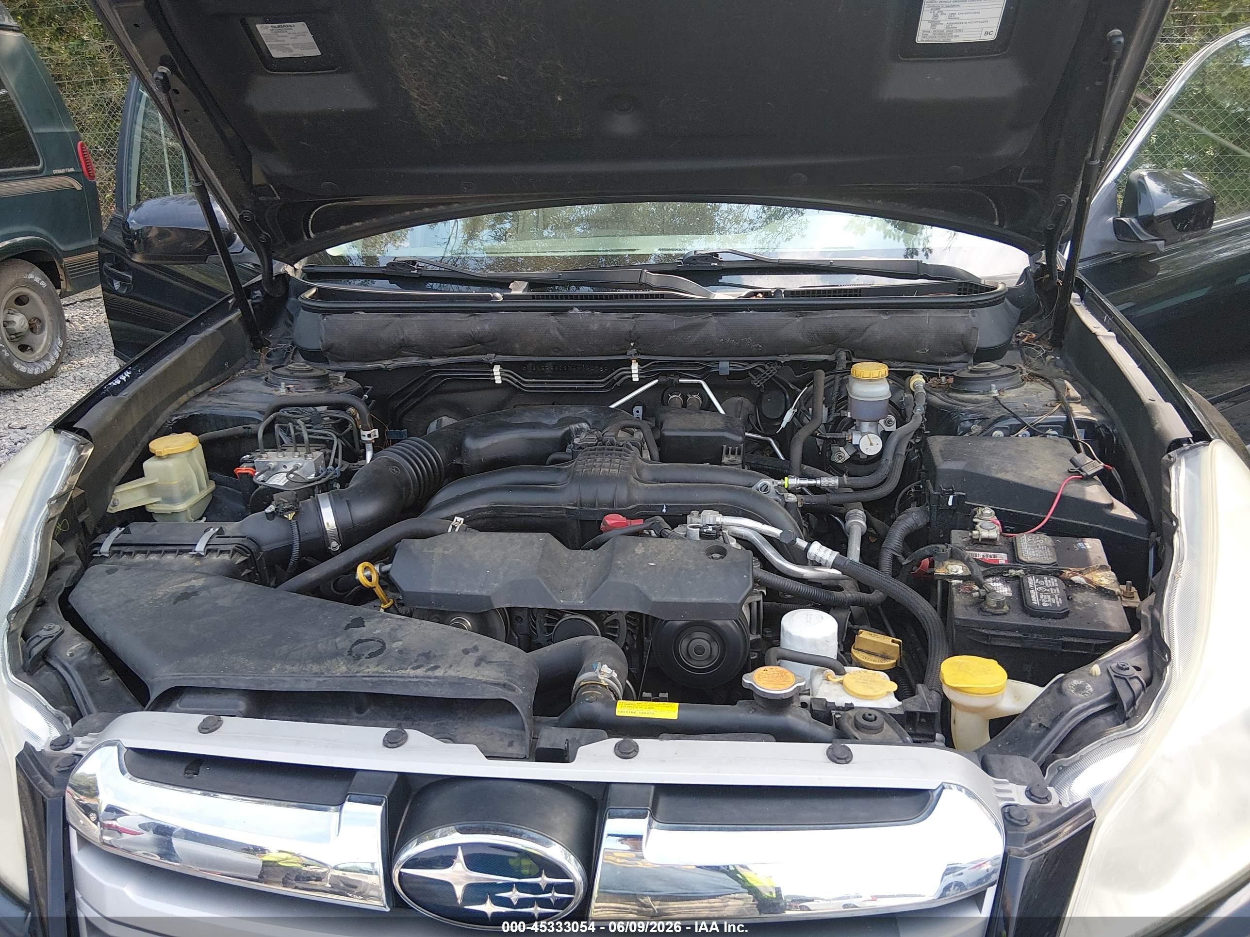 2013 Subaru Outback 2.5i Premium Black vin: 4S4BRBGC2D3223408