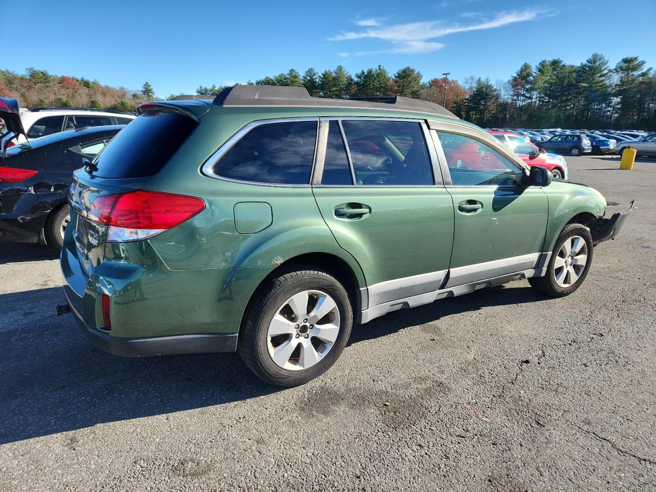 2010 Subaru Outback 2.5i Premium Зеленый vin: 4S4BRBGC3A3371577